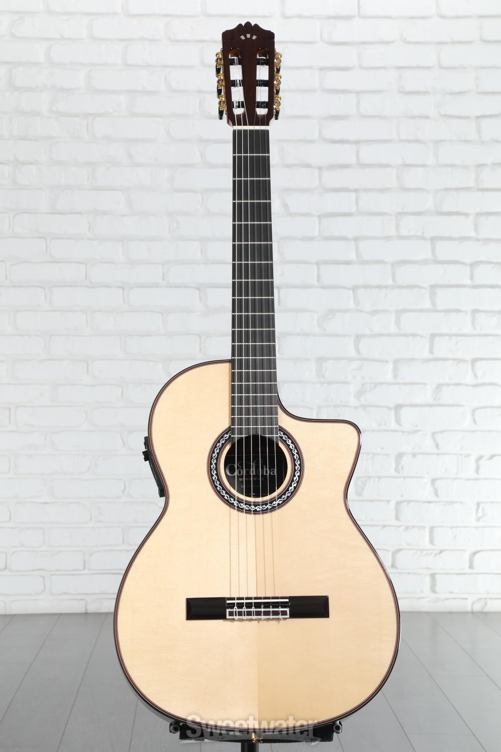 Cordoba GK Pro Negra Nylon String Acoustic-Electric Guitar