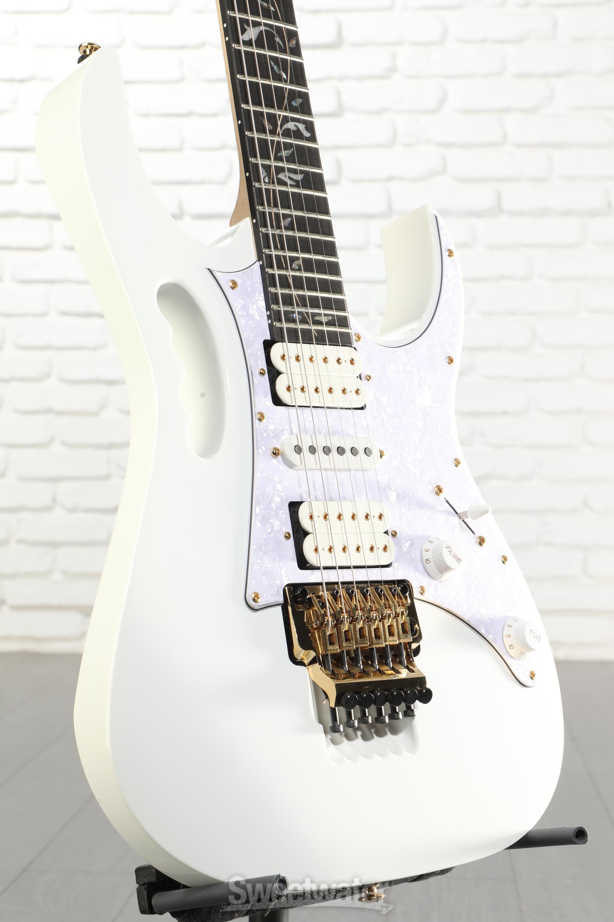 Ibanez Steve Vai Signature Premium JEM7VP - White Reviews | Sweetwater