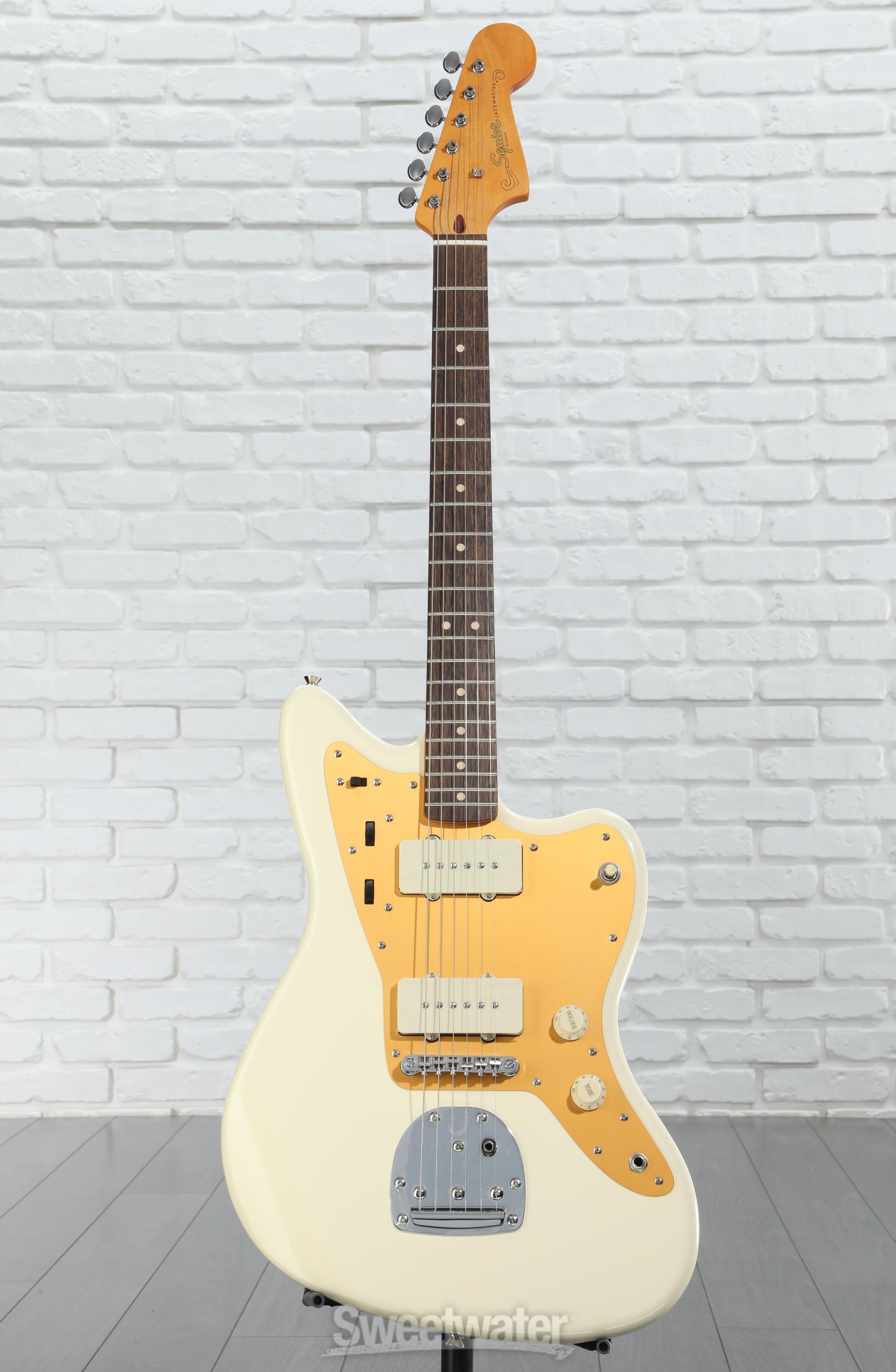 (MOD)Jマスシス ジャズマスター Squier J Mascis Signature Jazzmaster - Vintage White with