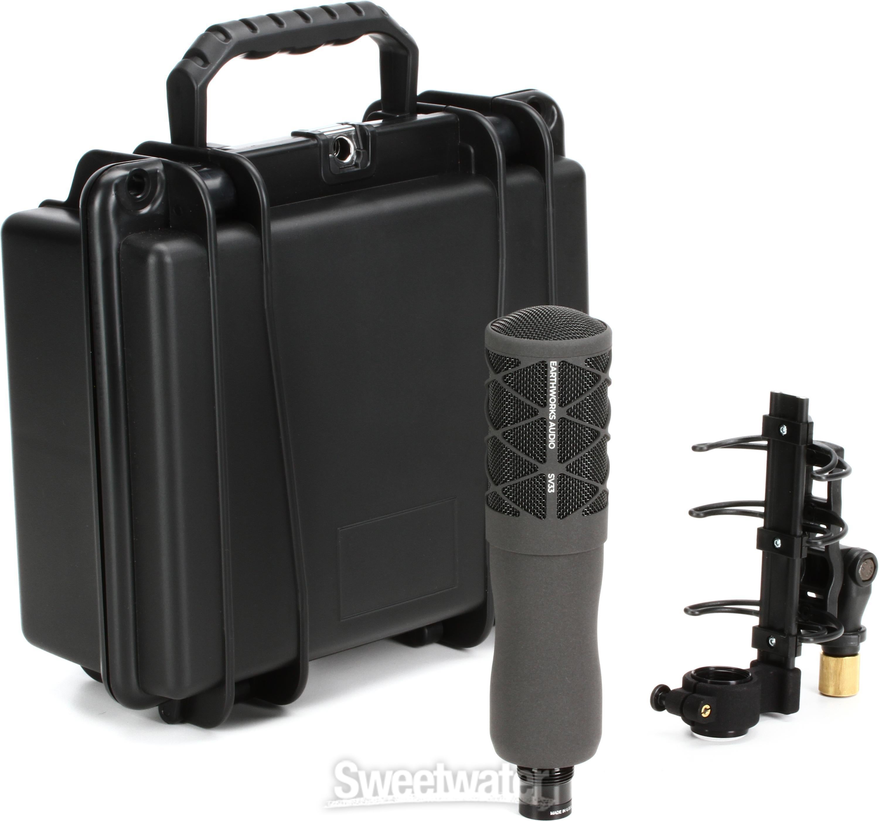 Earthworks SV33 Studio Bundle SV33 Premium Studio Vocal Microphone with  Custom Rycote Shock Mount | Sweetwater