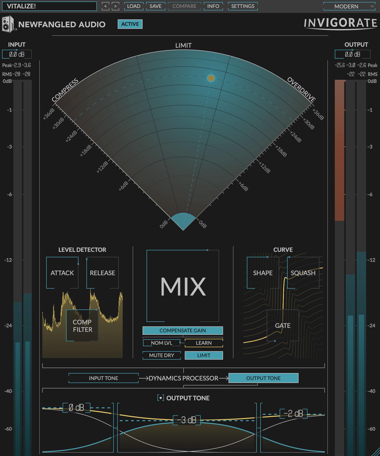 Photo of Newfangled Audio Invigorate Compressor/Limiter/Overdrive Plug-in - Academic