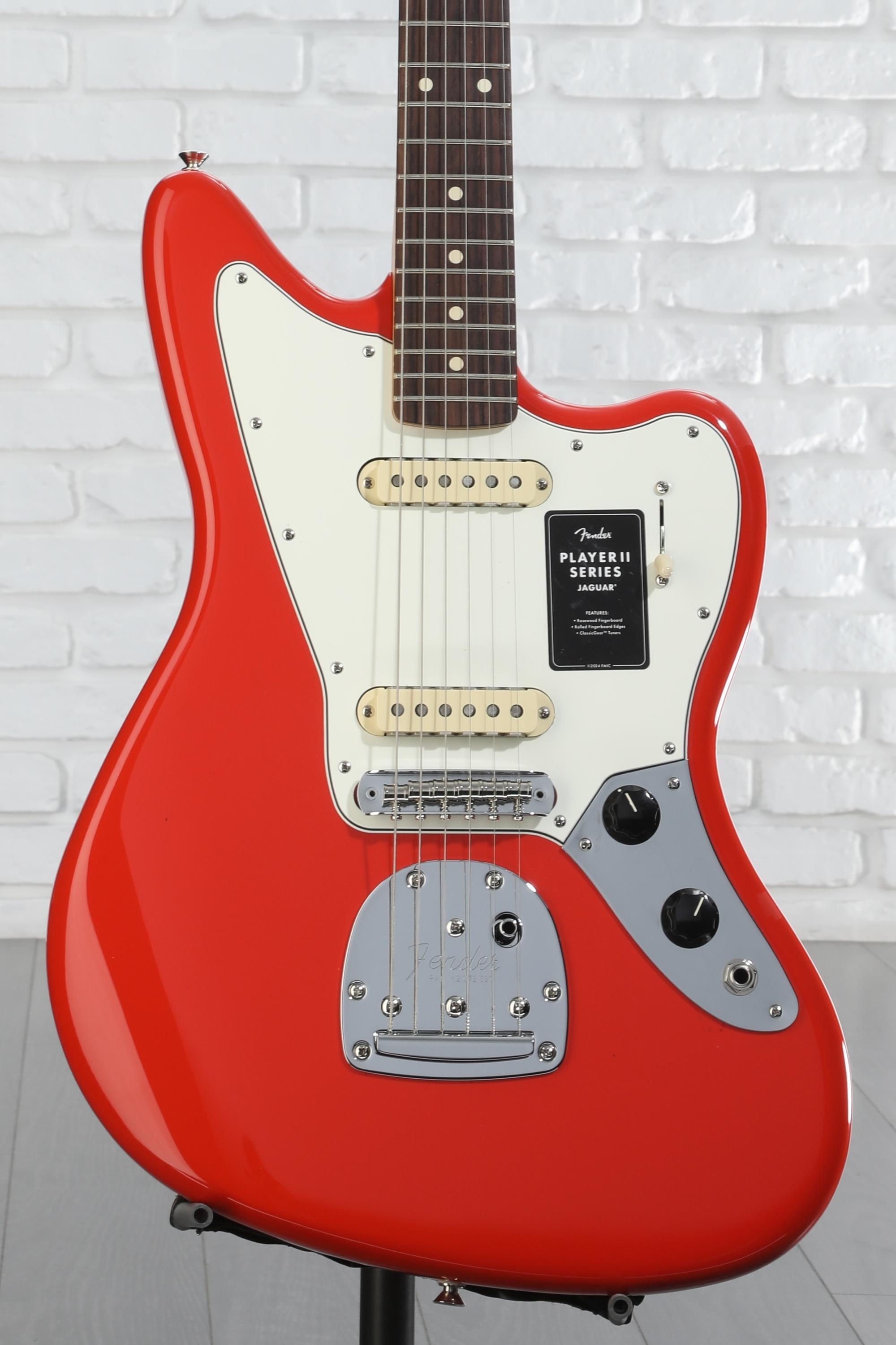 Fender Player II Jaguar Electric Guitar - Coral Red | Sweetwater