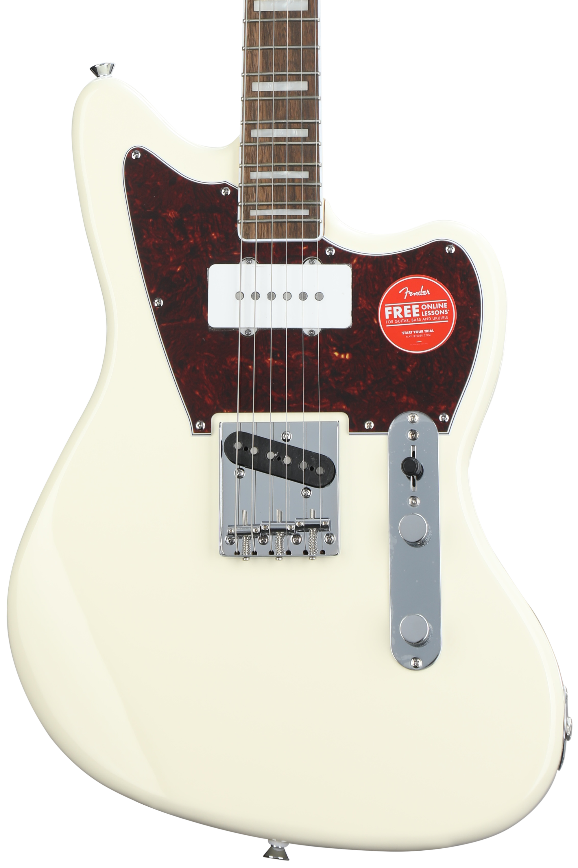 Squier Limited-edition Paranormal Offset Telecaster SJ Electric Guitar - Olympic White