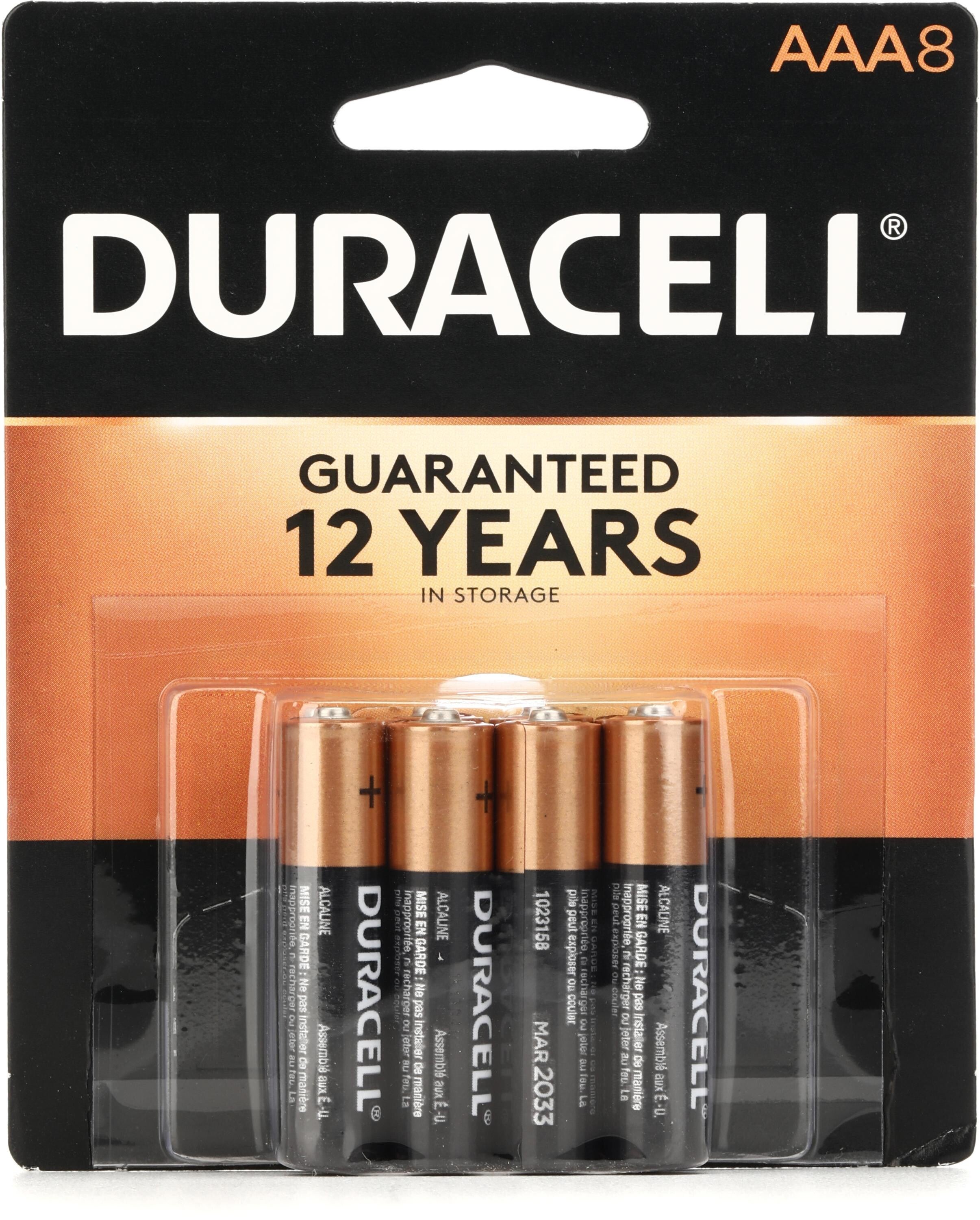 Bundled Item: Duracell Coppertop AAA Alkaline Battery (8-pack)