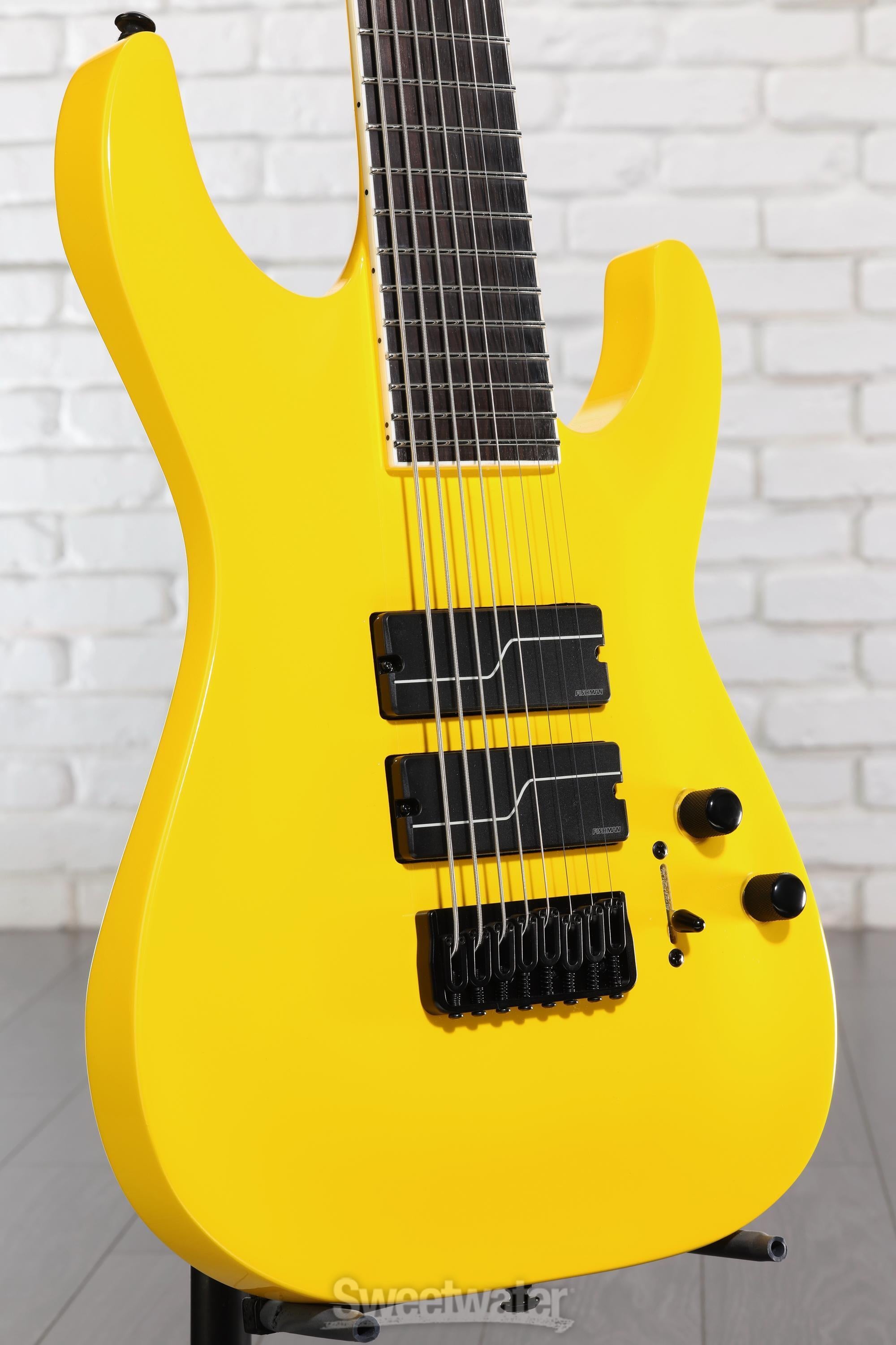 Photo of ESP LTD Stephen Carpenter SC-608 Signature 8-string Baritone Electric Guitar - Yellow