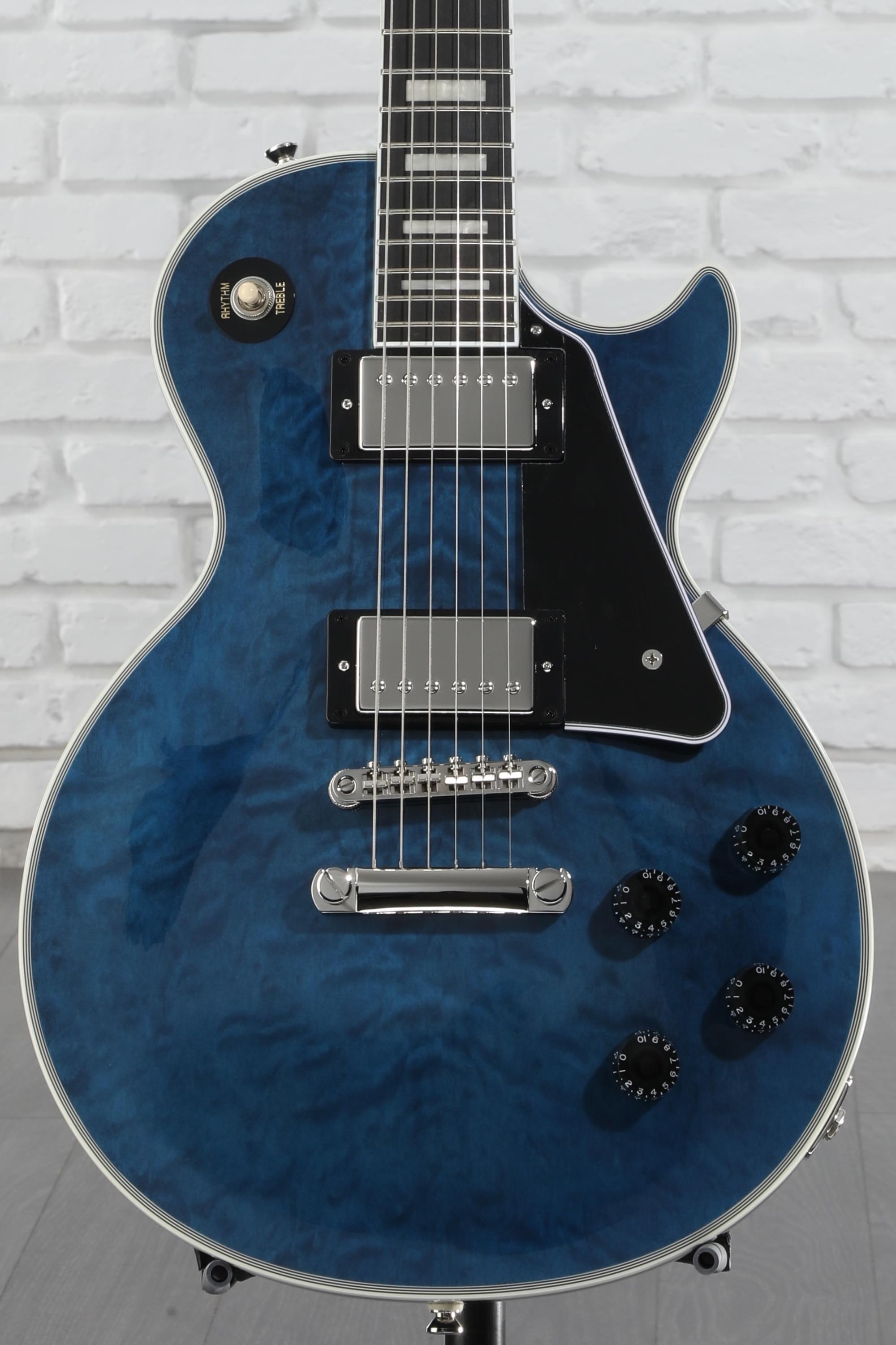 ギター Epiphone LesPaul Custom Quilt Viper Blue Epiphone Les Paul Custom Quilt Viper Blue Japan Limited