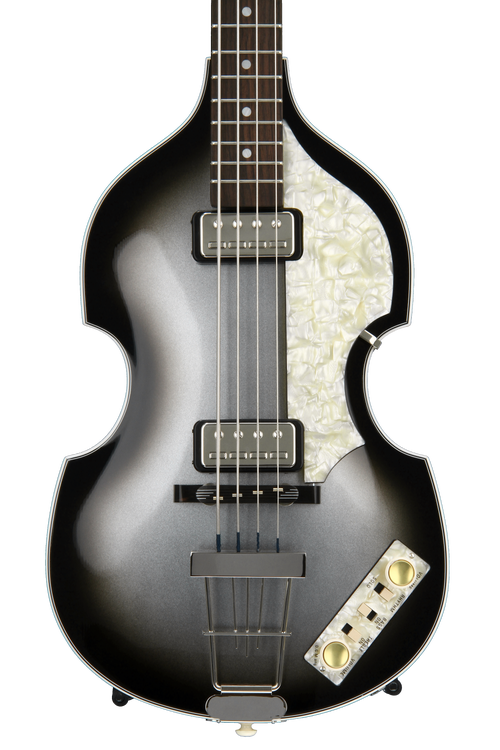 Hofner 62 Custom Shop Violin Bass Sweetwater Custom Silverburst
