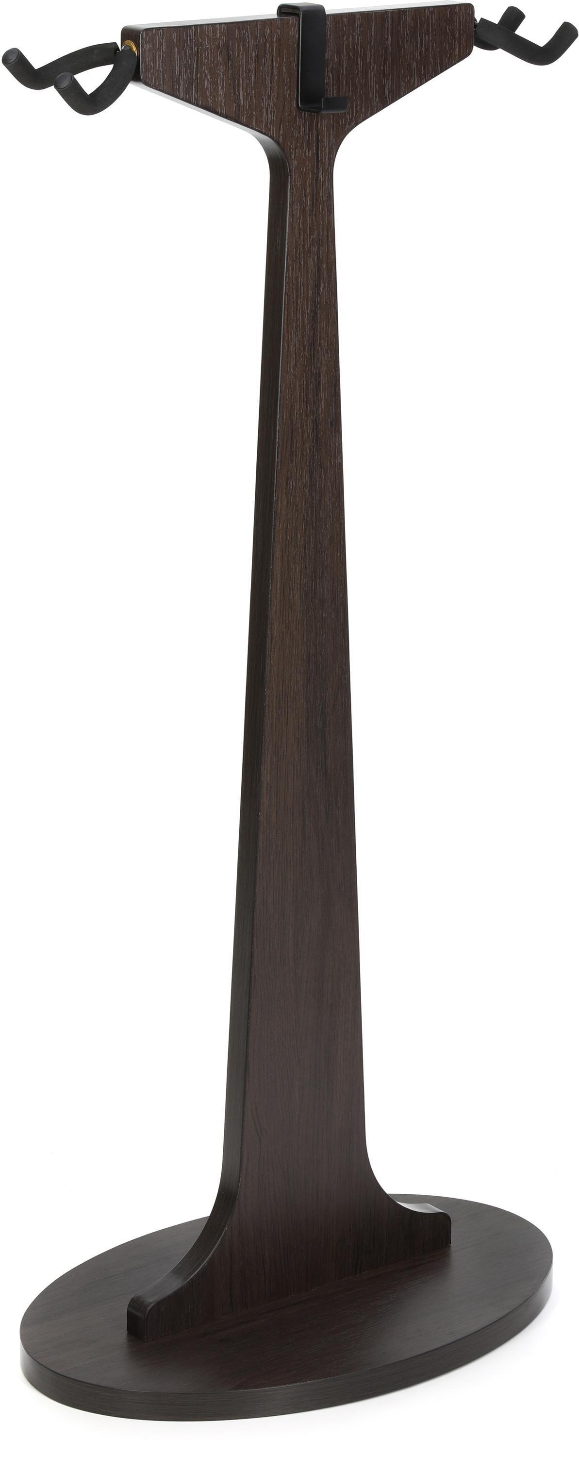 Photo of Gator Frameworks Elite Series 2X Dual Guitar Hanging Stand - Dark Walnut Brown