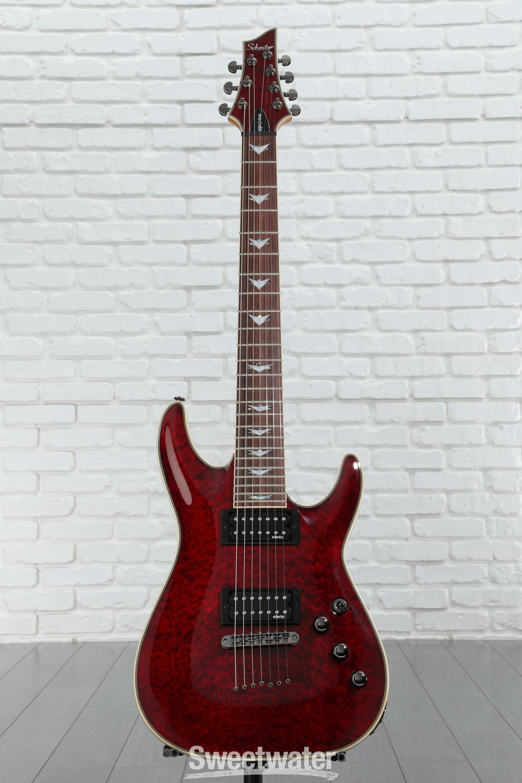 Schecter Omen Extreme-7 Electric Guitar - See Thru Black