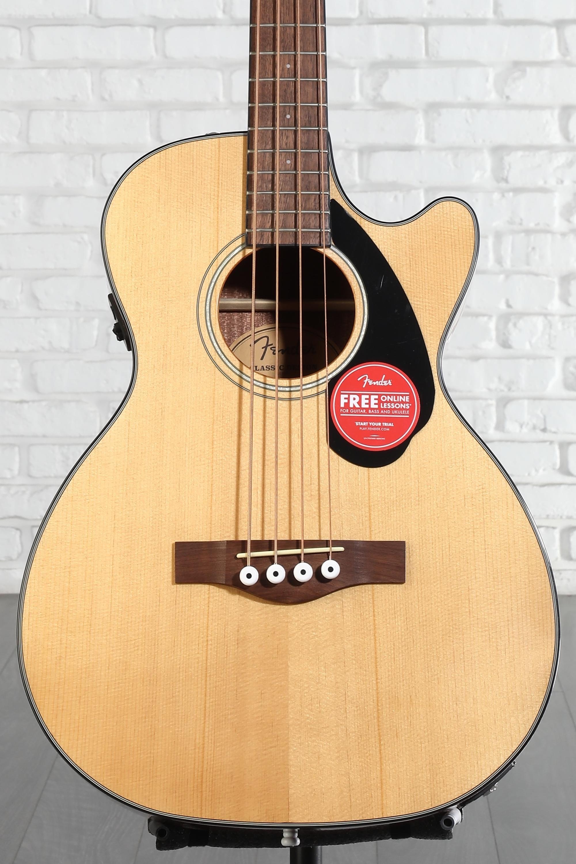 Fender CB-60SCE Acoustic-electric Concert Bass Guitar - Natural