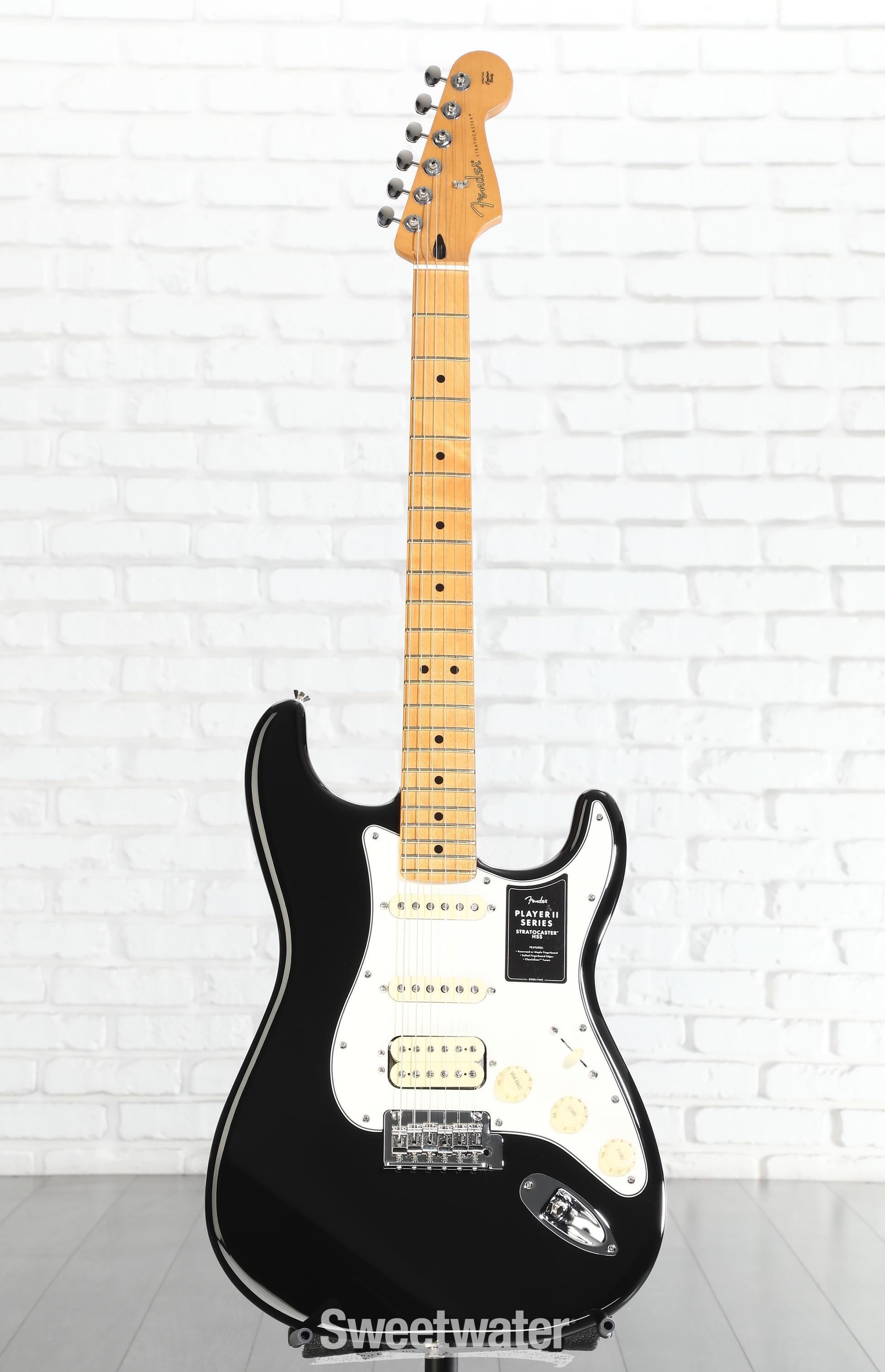 Fender Player II Stratocaster HSS Electric Guitar - Black with