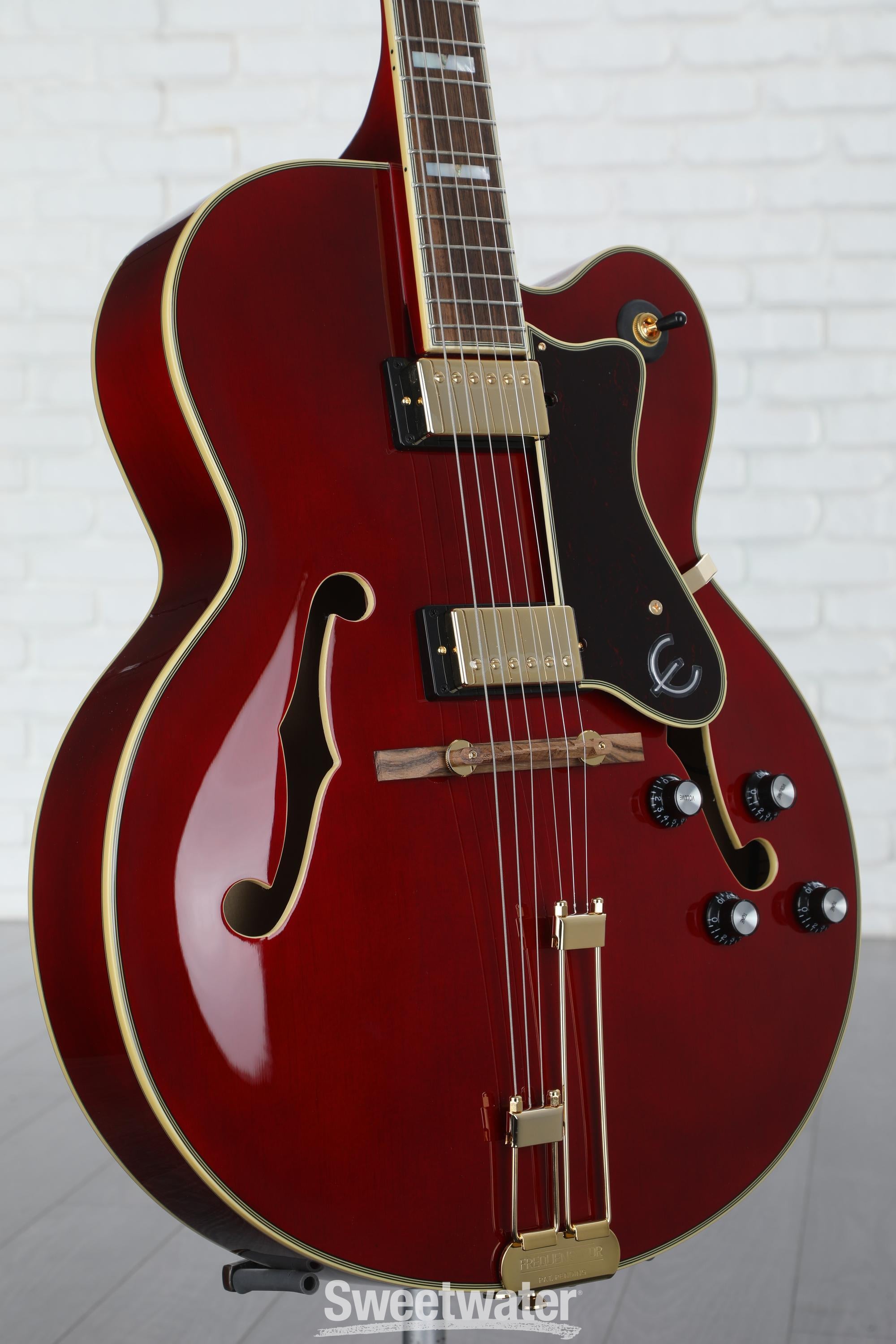 Epiphone Broadway 美品 Epiphone Broadway Electric Guitar - Wine Red - Huber Breese
