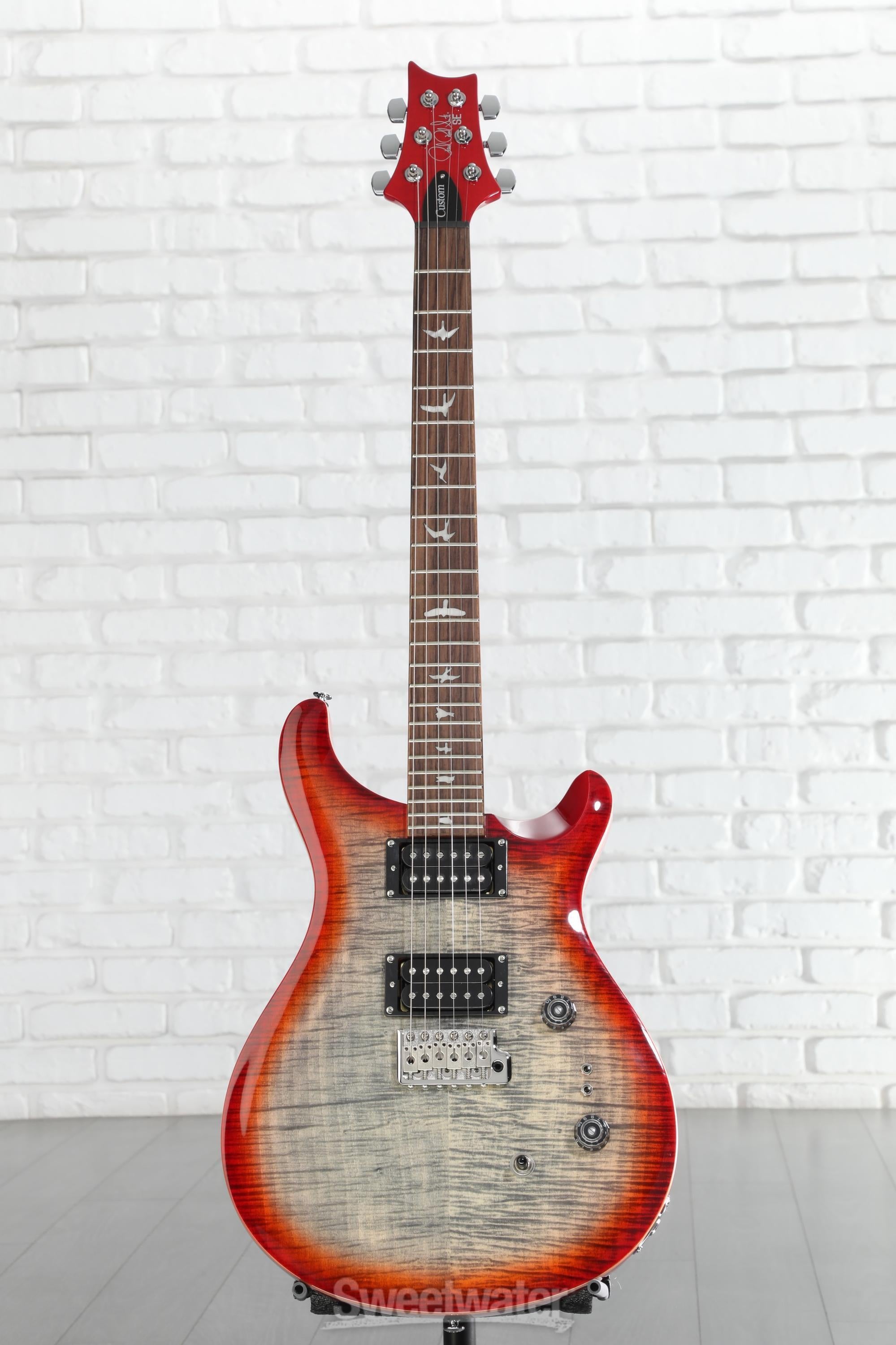 PRS SE Custom 24-08 Electric Guitar - Charcoal Cherry Burst