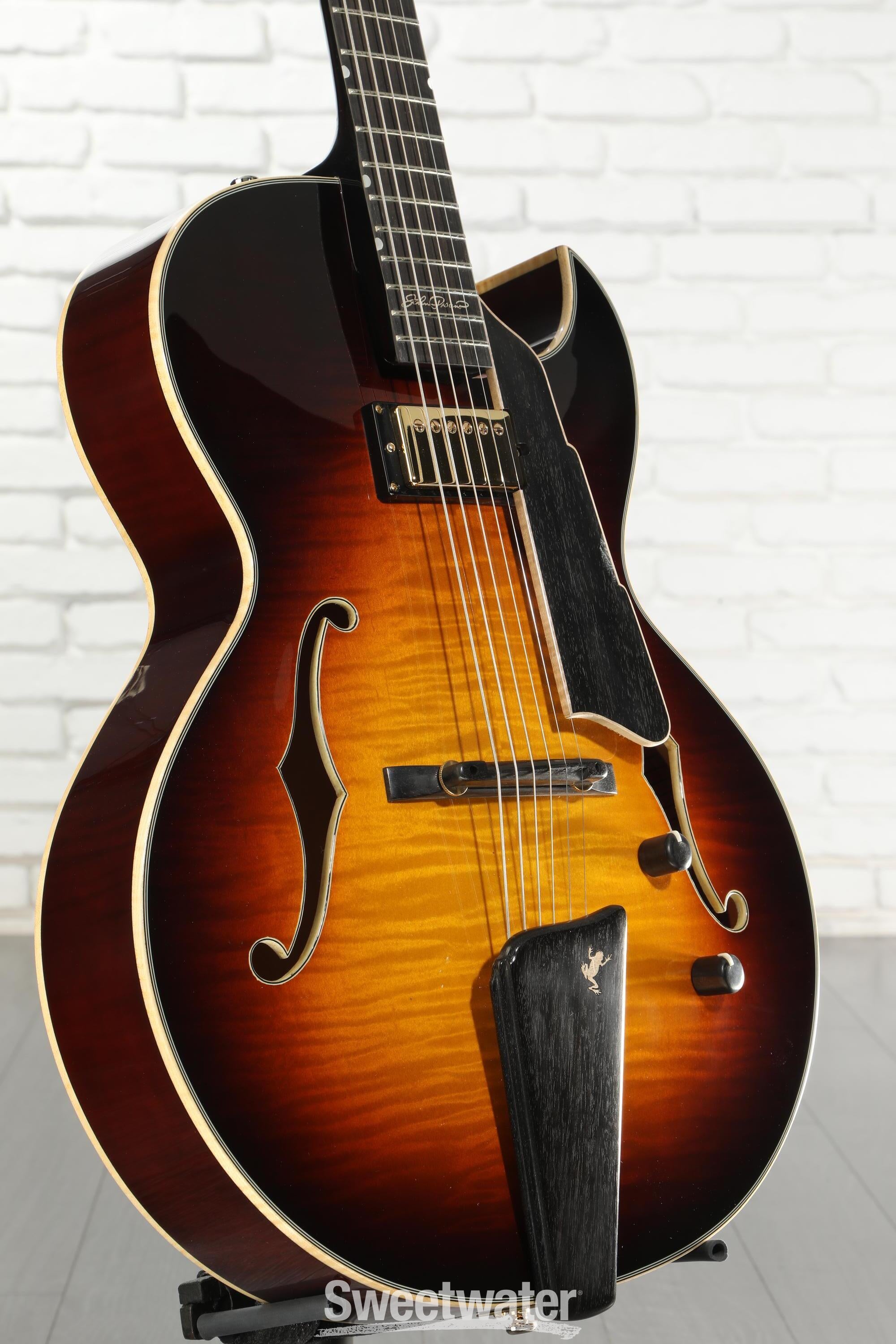 Photo of Eastman Guitars AR480CE John Pisano 30th-anniversary Edition Archtop Hollowbody Electric Guitar - Sunburst