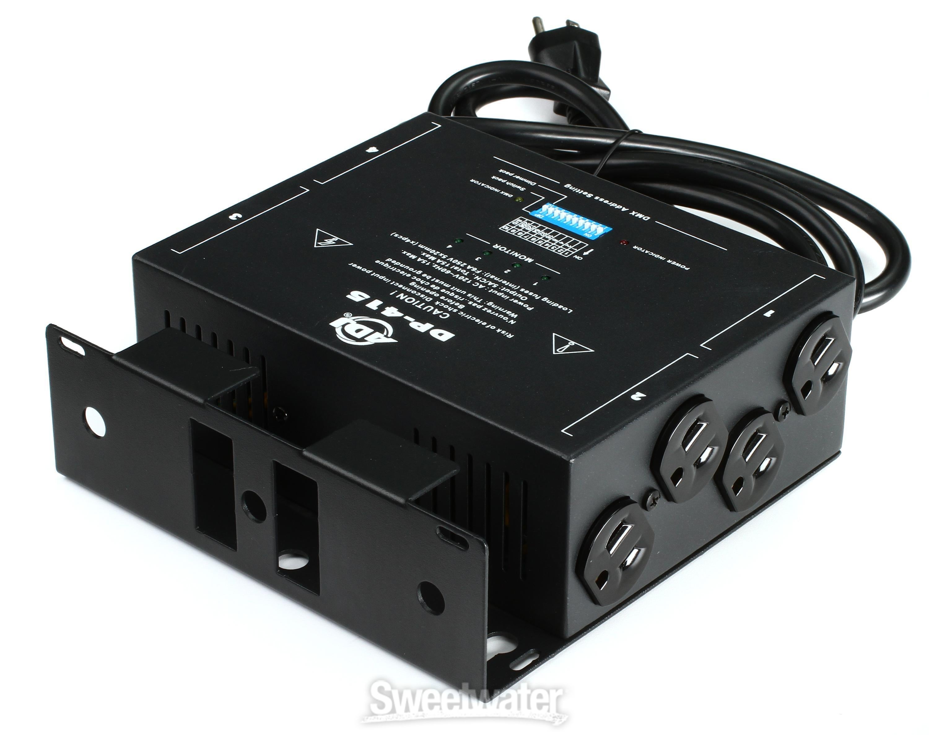 ADJ DP-415 4-Ch 600W DMX Dimmer/Switch Pack Reviews | Sweetwater