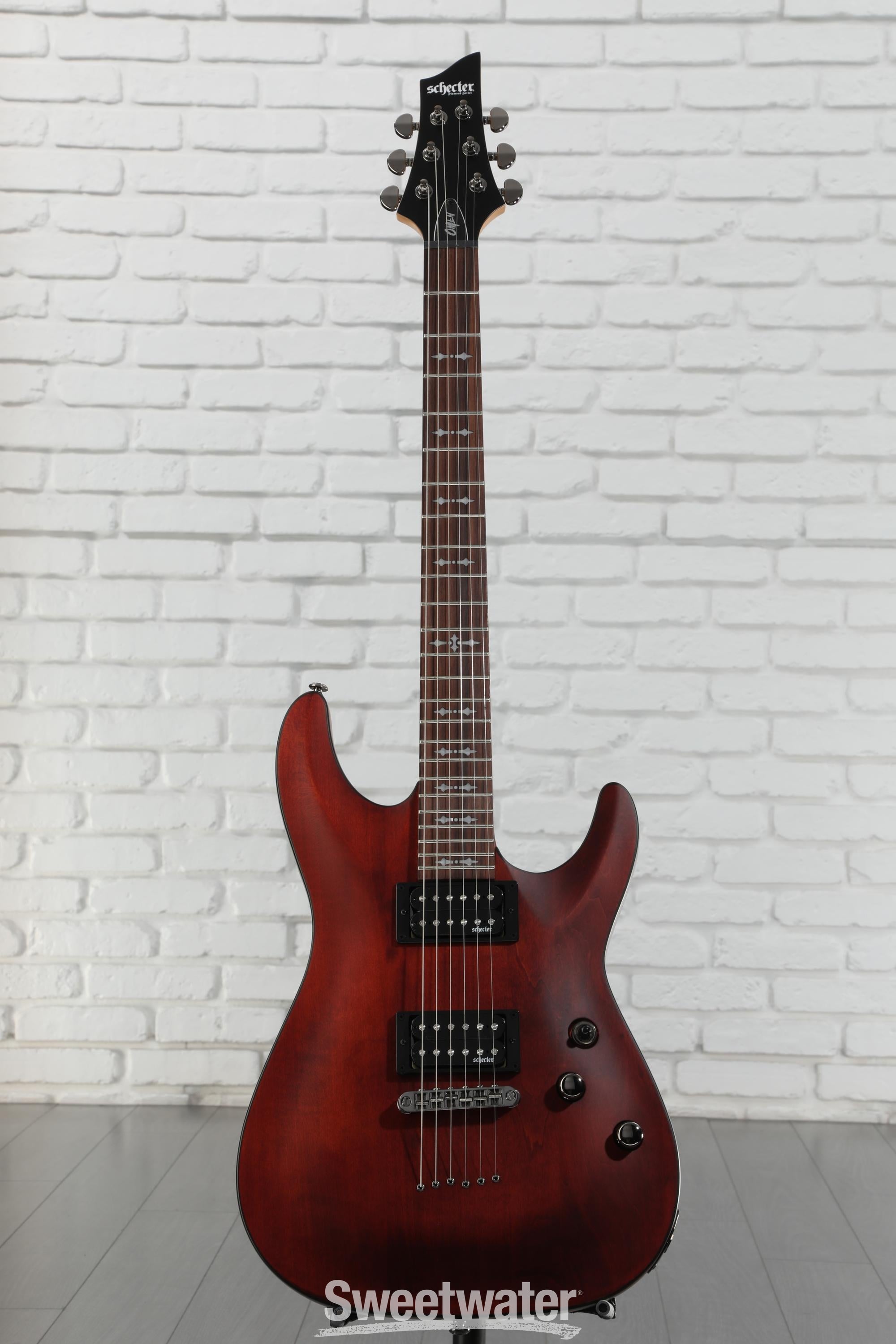 Schecter Omen-6 Electric Guitar - Walnut Satin | Sweetwater