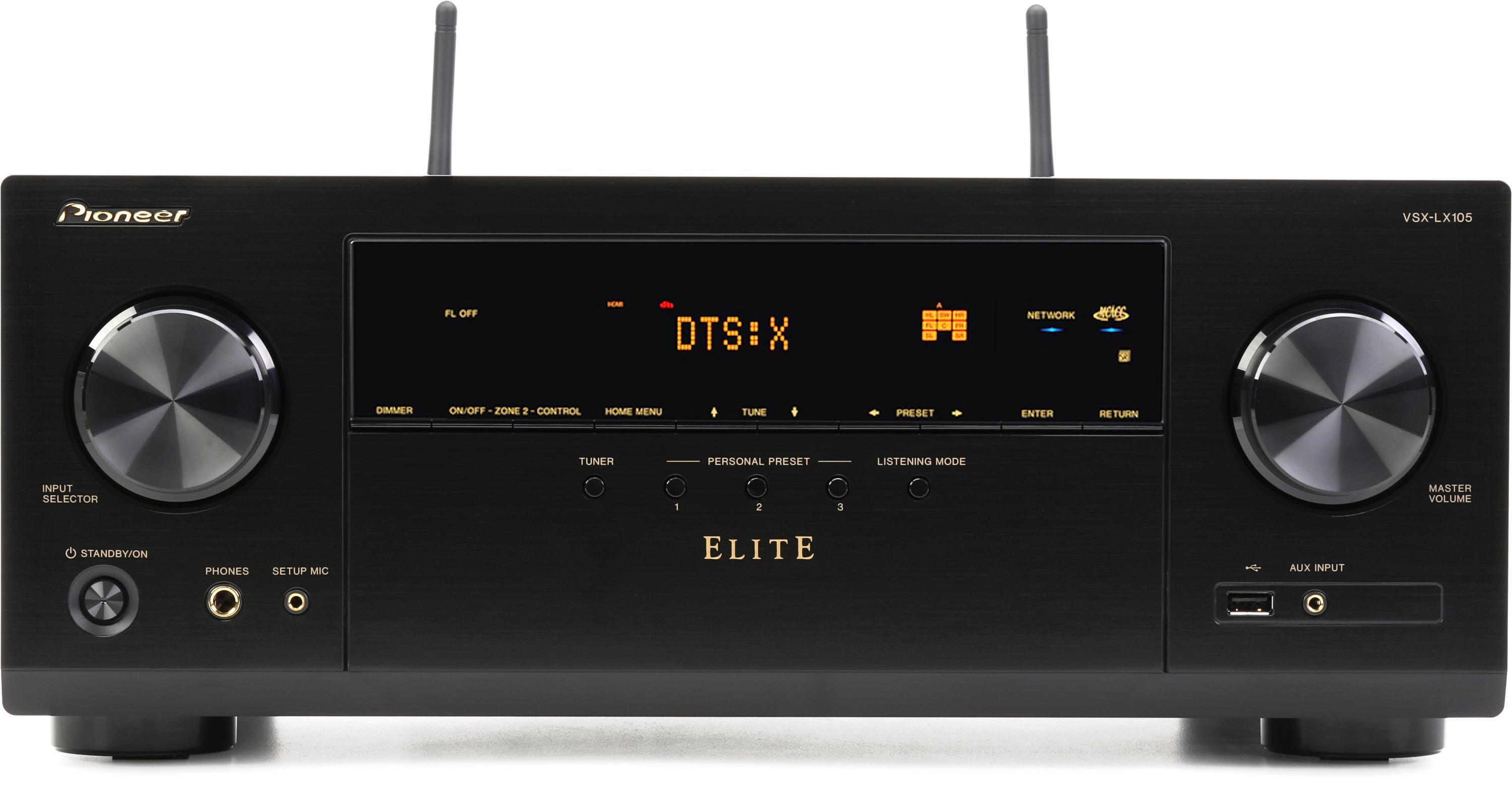 Pioneer Elite VSX-LX105 100-watt 7.2-channel 8K A/V Receiver