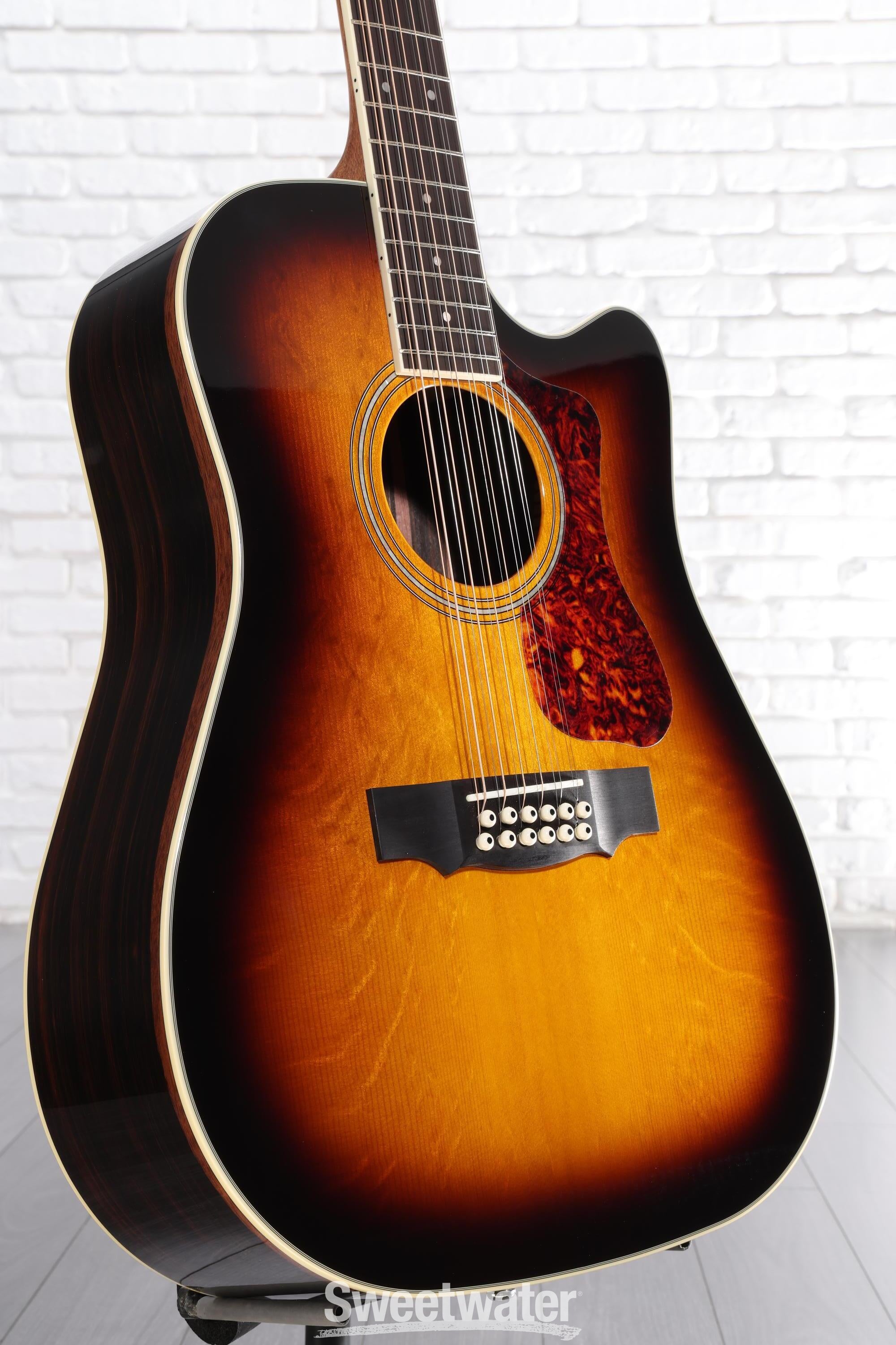 Photo of Guild D-2612CE Deluxe 12-string Acoustic-electric Guitar - Antique Sunburst