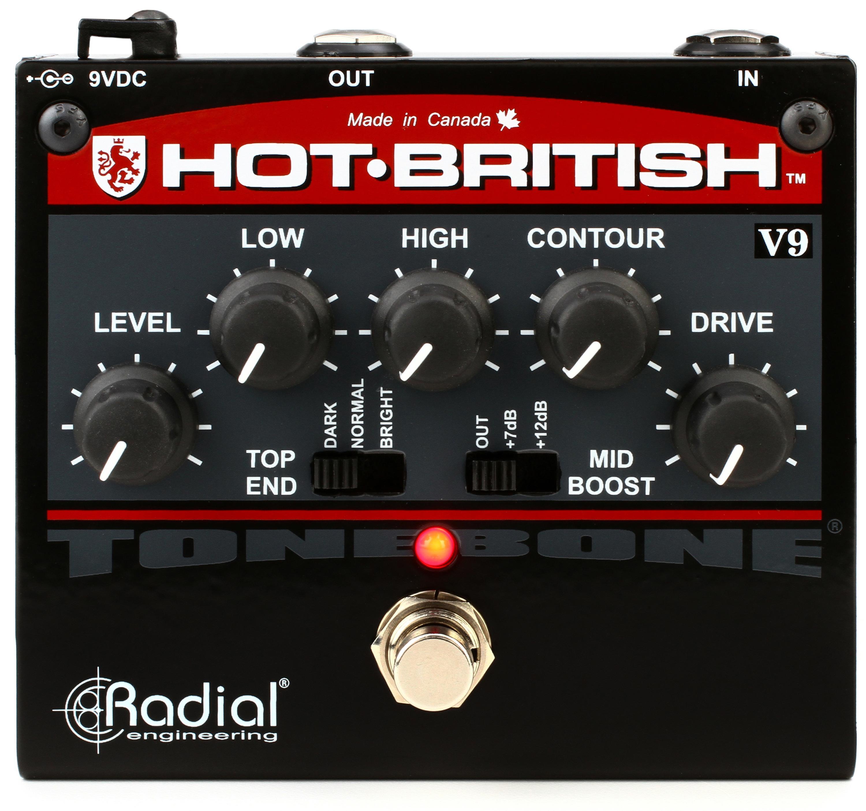 Radial Tonebone Hot British V9 High-gain Plexi-style Distortion