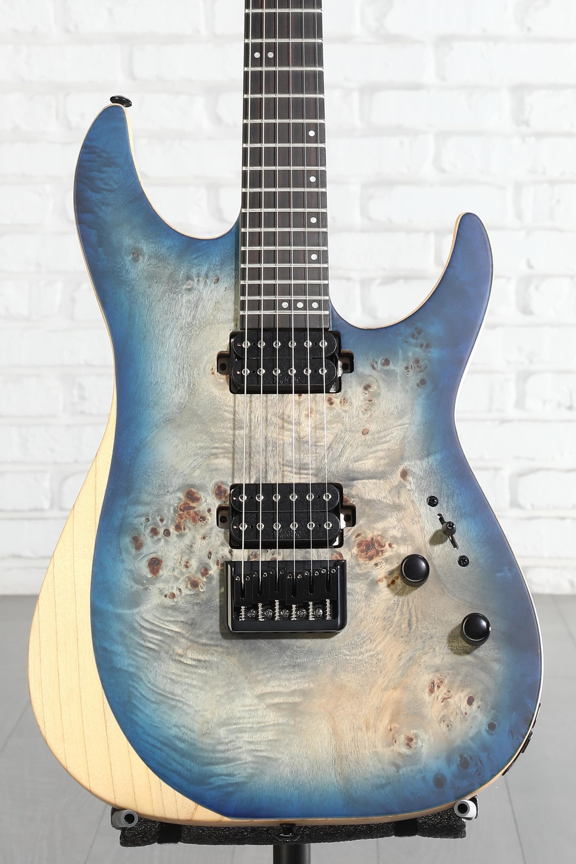 Schecter Reaper-6 Electric Guitar - Satin Sky Burst | Sweetwater