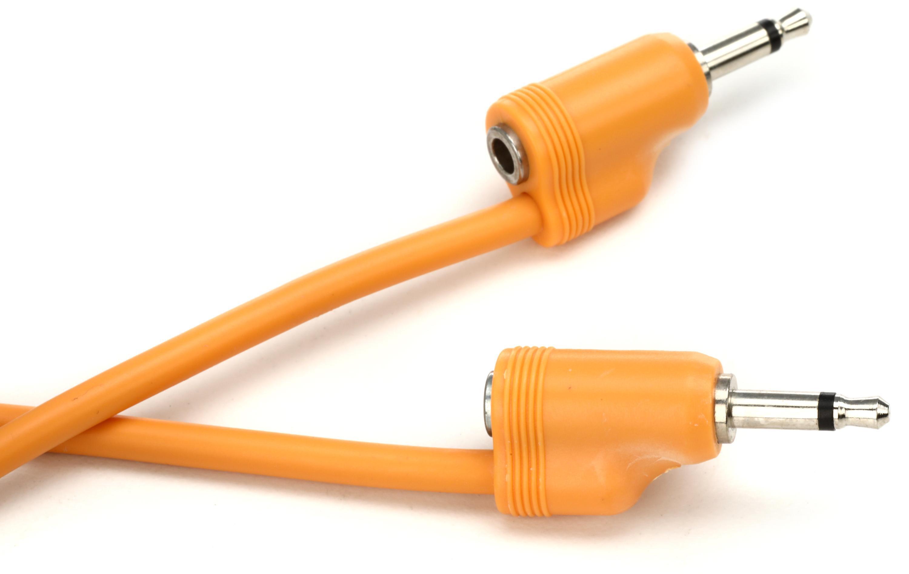 Tiptop Audio Stackcable Eurorack Patch Cable 3.5m Orange Sweetwater