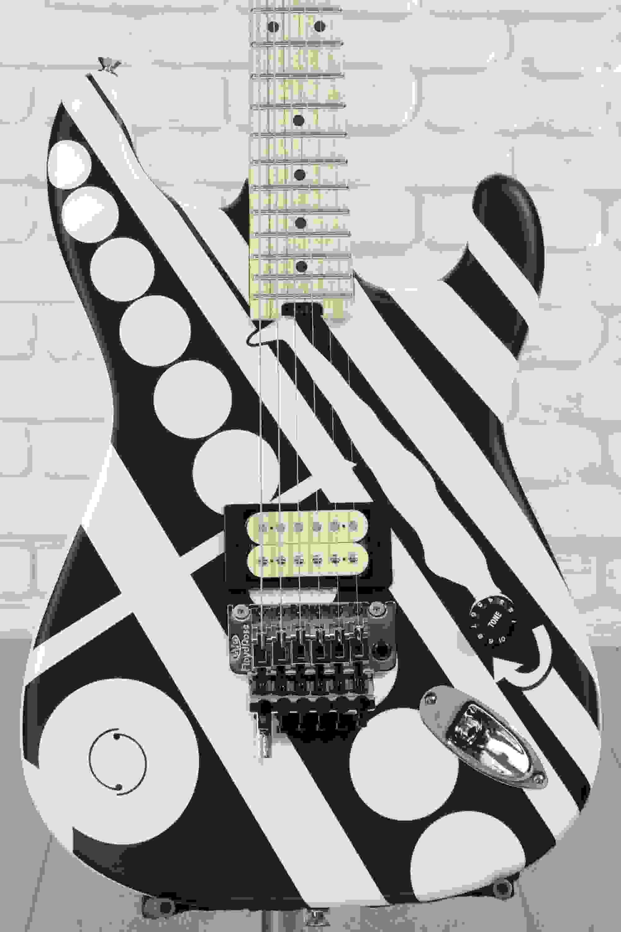 EVH Striped Series Circles Electric Guitar - Crop Circles