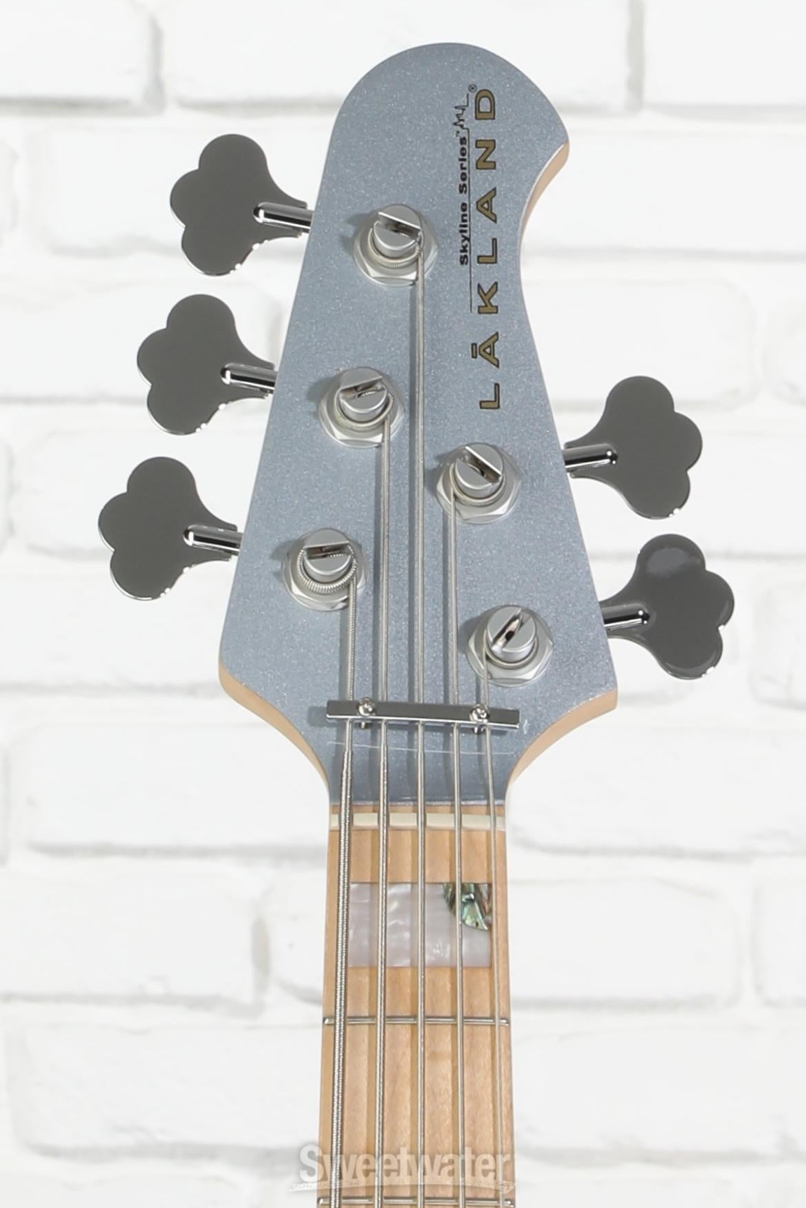 Lakland Skyline 55-02 Custom Bass Guitar - Ice Blue Metallic with