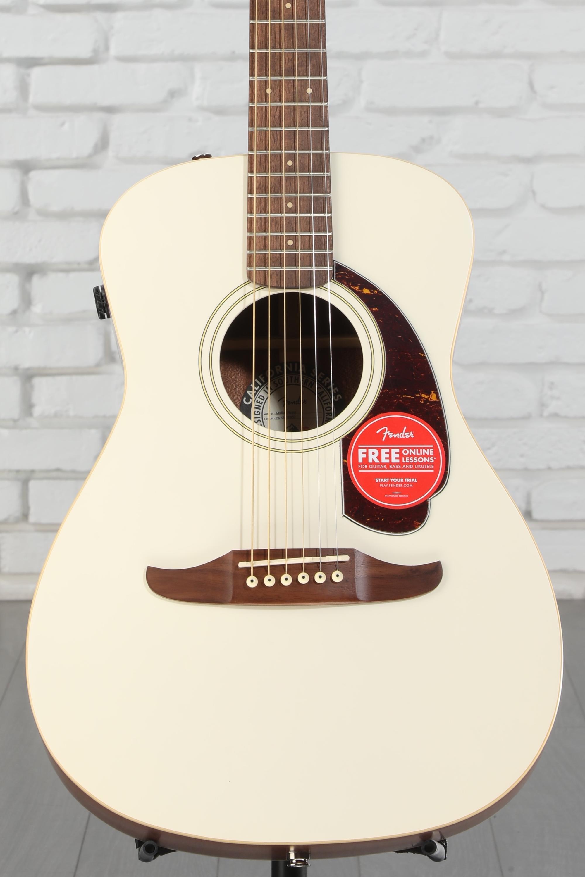 Fender Malibu Player Acoustic-electric Guitar - Olympic
