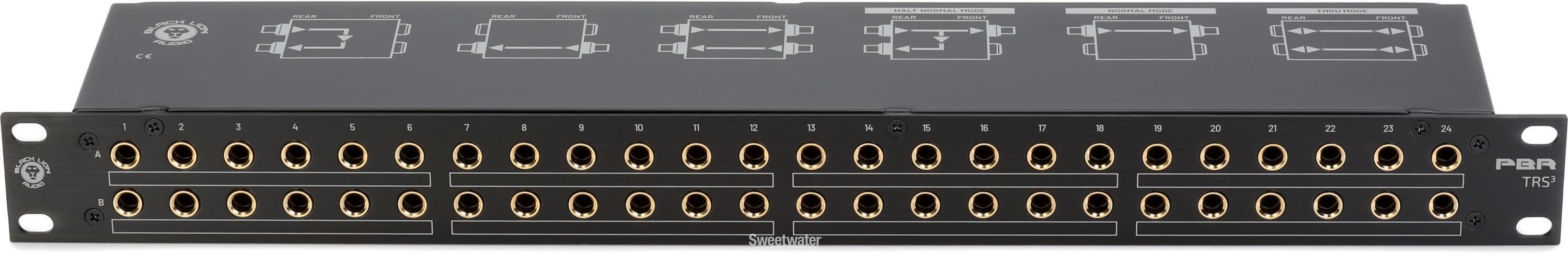 Black Lion PBR TRS パッチベイ Black Lion Audio PBR TRS-BT Patchbay | Sweetwater