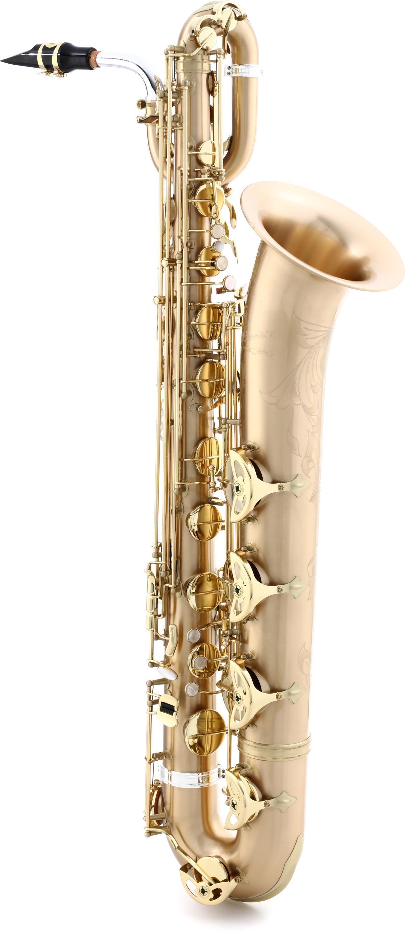 P. Mauriat Le Bravo 200 Baritone Saxophone - Gold Brass Matte Body 