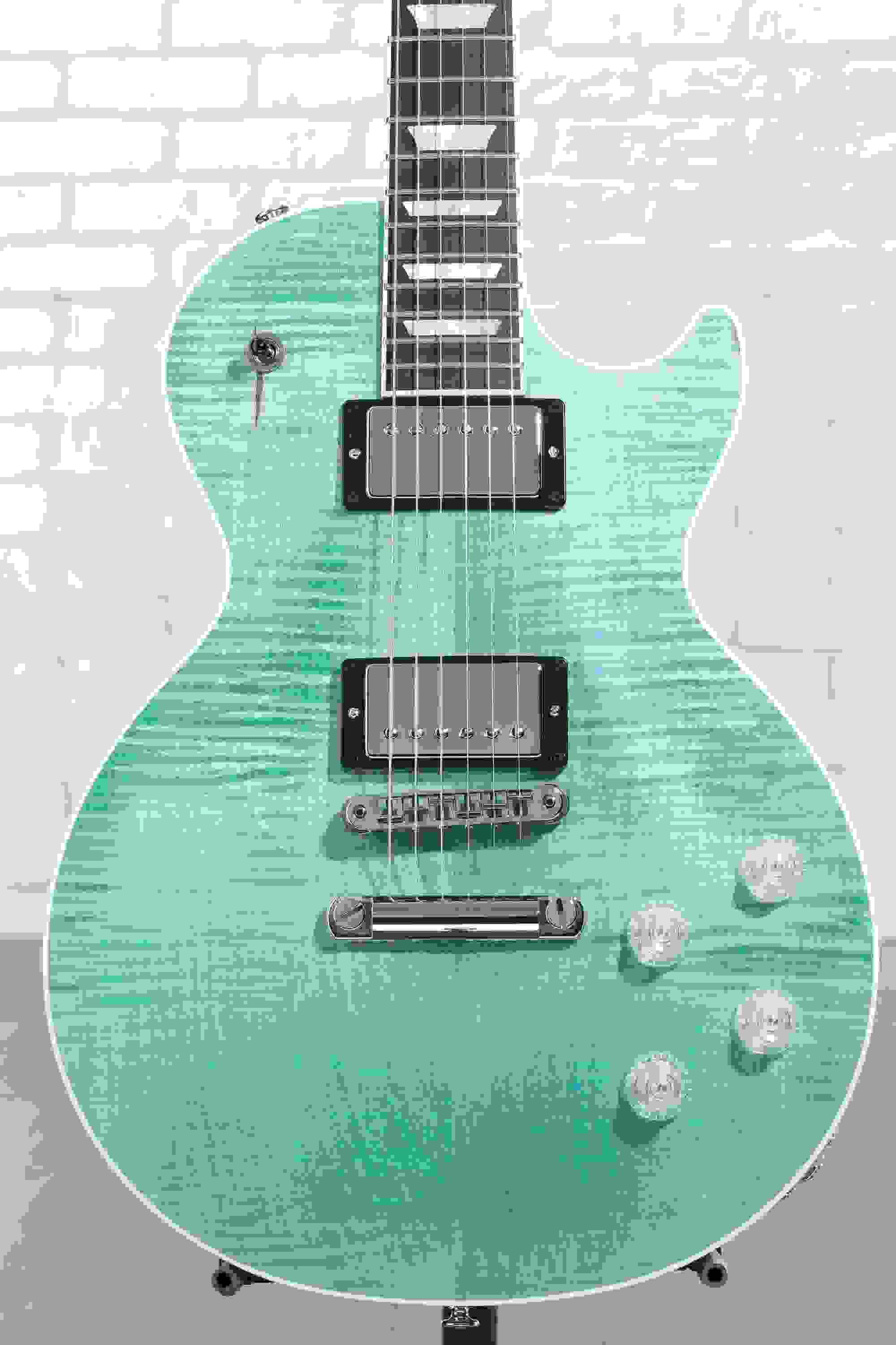 Gibson Les Paul Modern Figured Electric Guitar - Seafoam Green