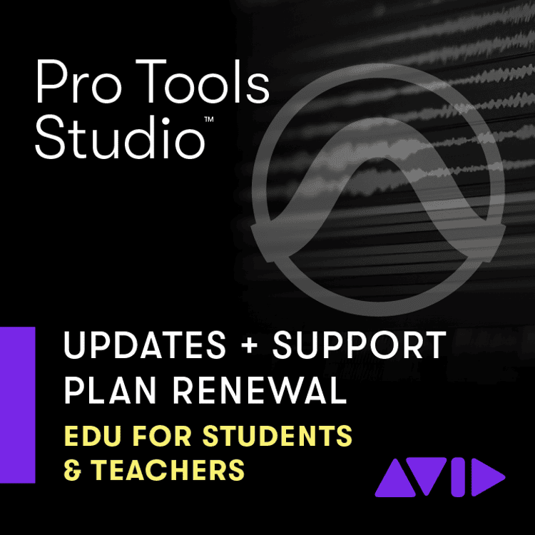 Avid Pro Tools Studio Perpetual License Upgrade for Teachers and Students (Continues Updates and Support for 1 Year)