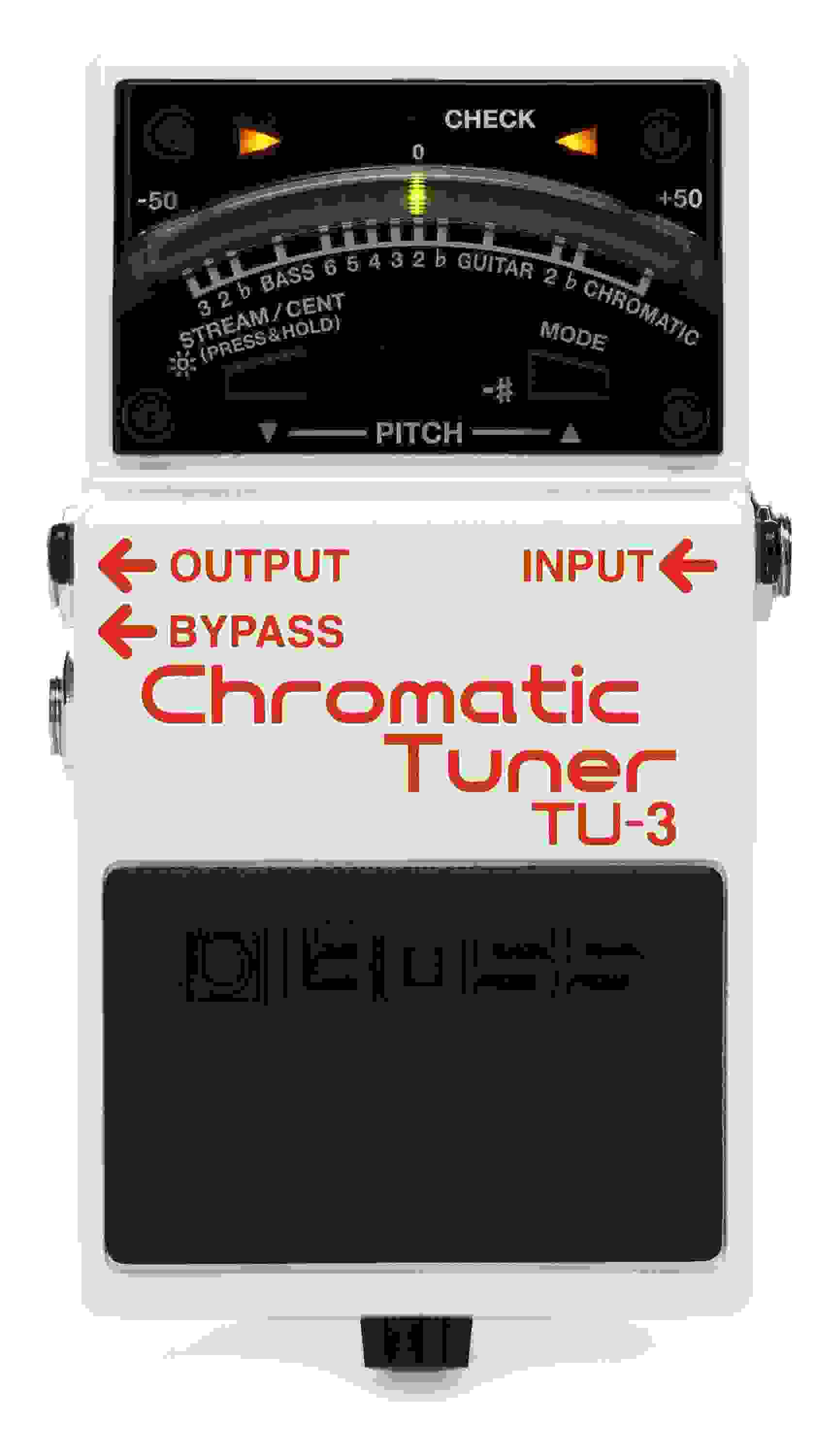 Boss TU-3 Chromatic Tuner Pedal with Bypass