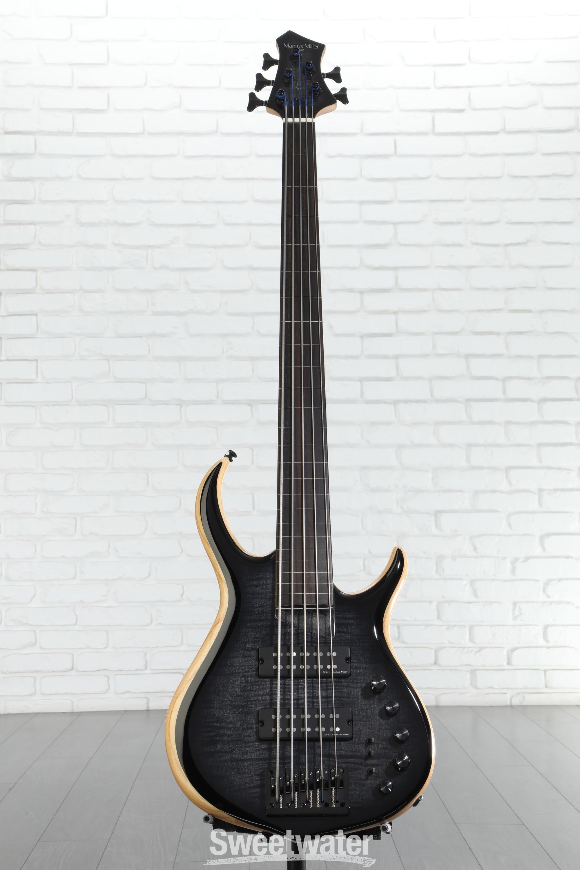 Sire Marcus Miller M7 5-string Fretless Bass Guitar - Transparent