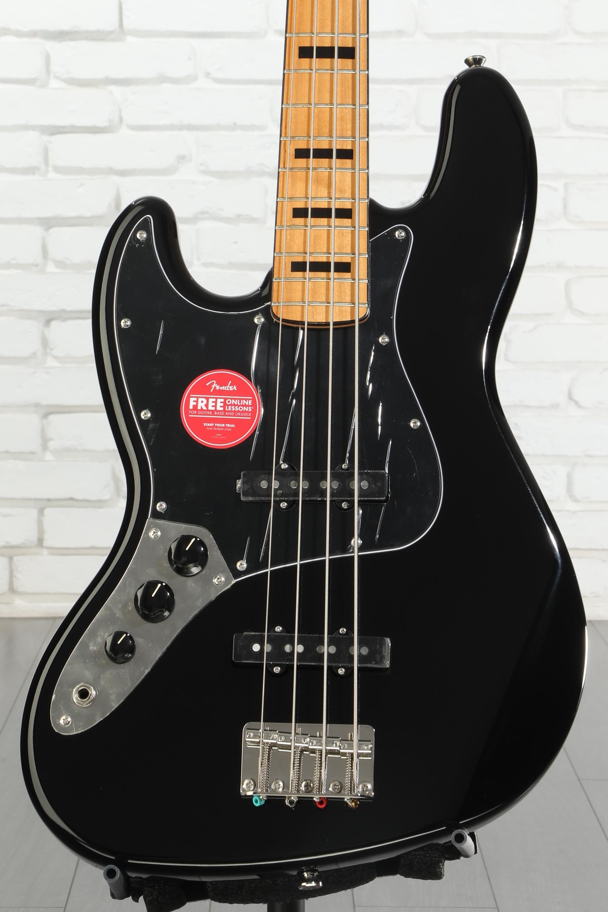 Squier Classic Vibe '70s Jazz Bass, Left-handed - Black | Sweetwater