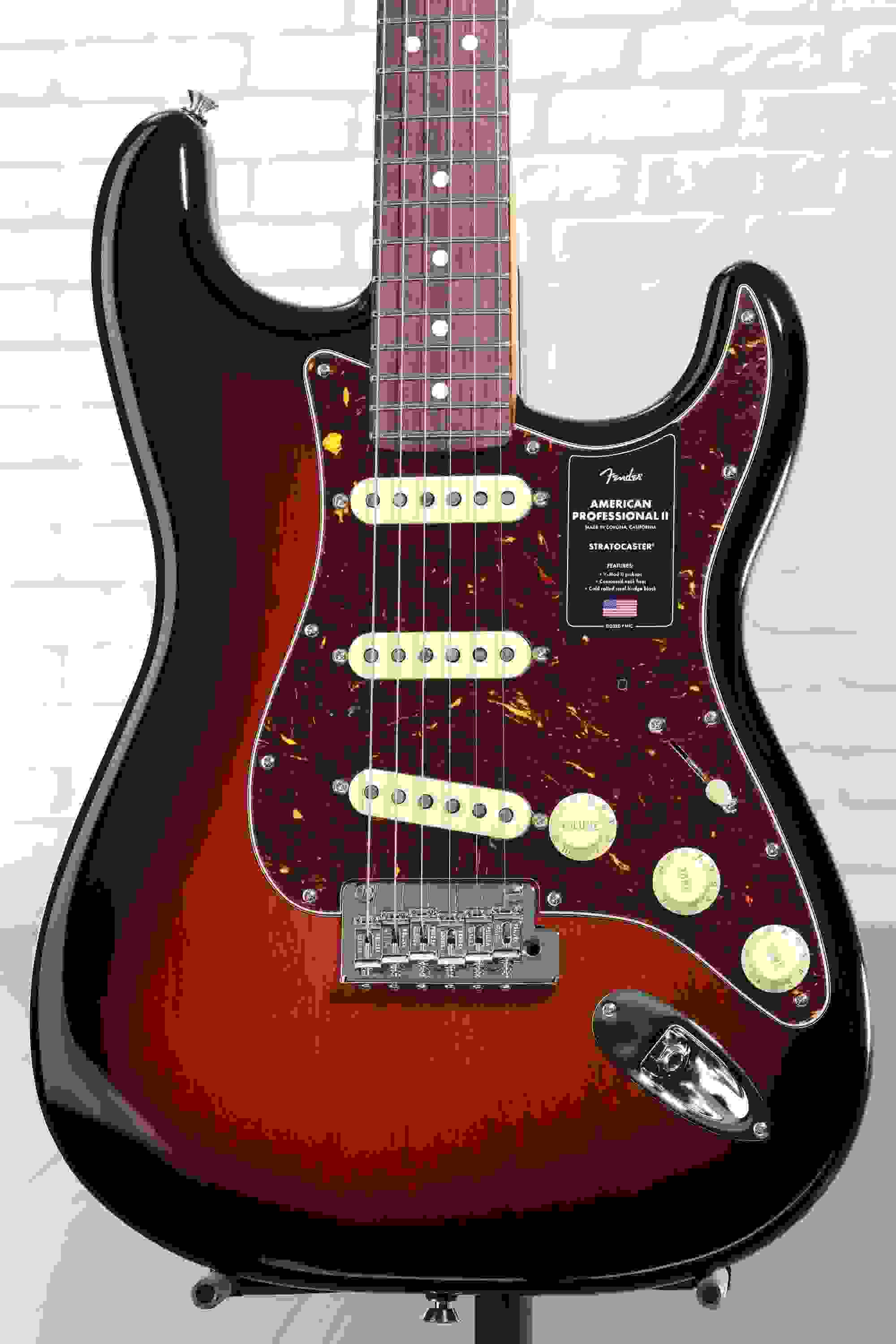Fender American Professional II Stratocaster - 3 Color Sunburst with Rosewood Fingerboard