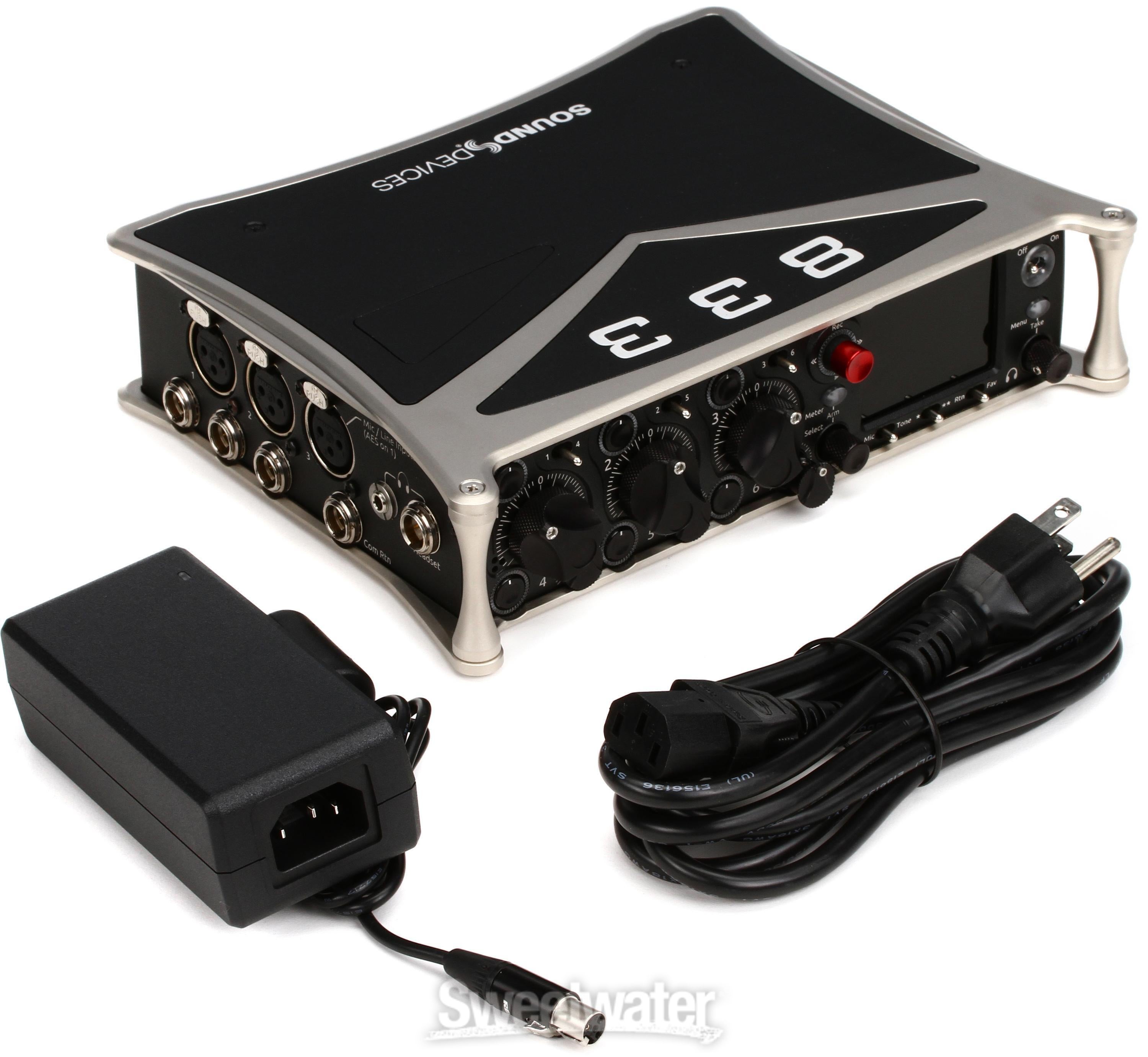 Sound Devices 833 8-channel Field Mixer with 12-track Sound Devices 833 8-channel Field Mixer with 12-track