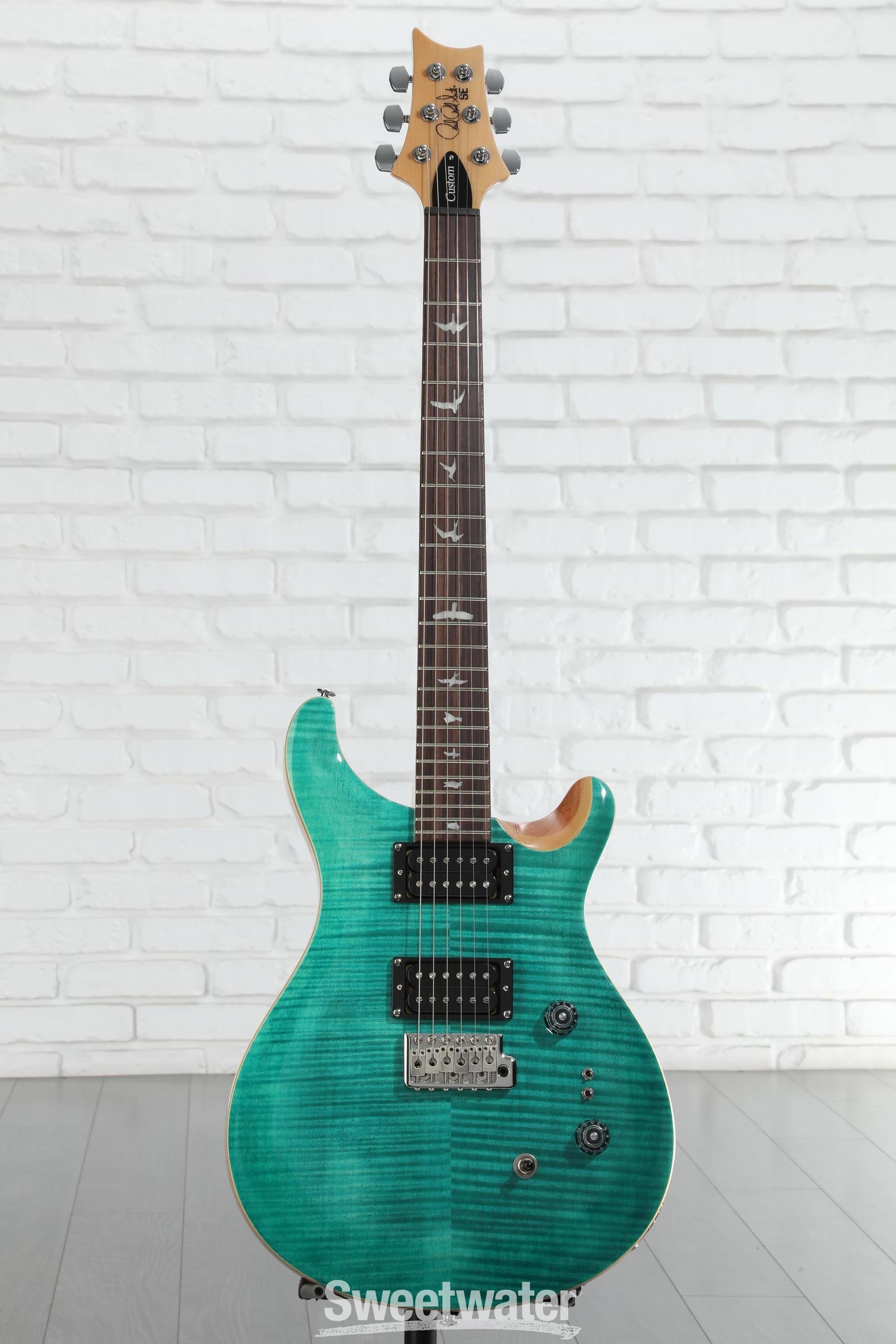 PRS SE custom 24-08 turquoise 純正ケース付き PRS SE Custom 24-08 Electric Guitar Turquoise | Guitar Center