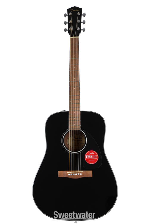 Fender CD-60 Acoustic Guitar - Black | Sweetwater Fender CD-60 Acoustic Guitar - Black | Sweetwater