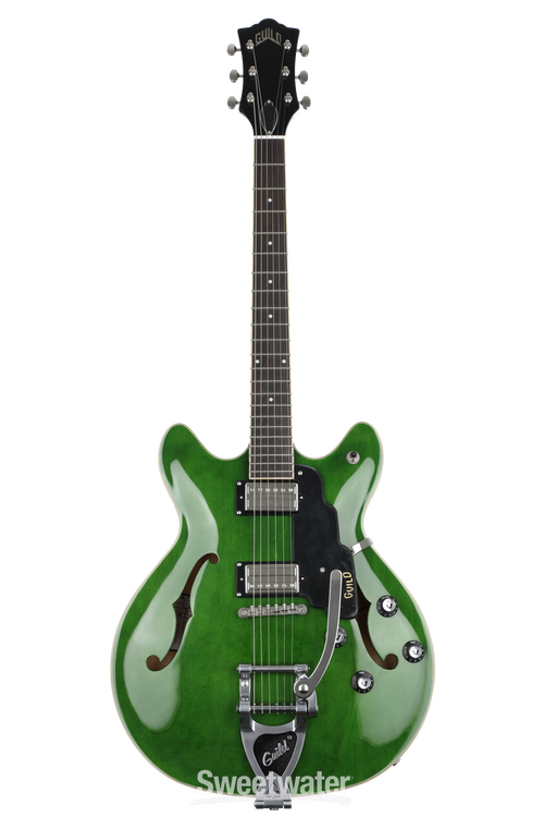 Guild Starfire I DC Electric Guitar - Emerald Green with Guild Vibrato  Tailpiece