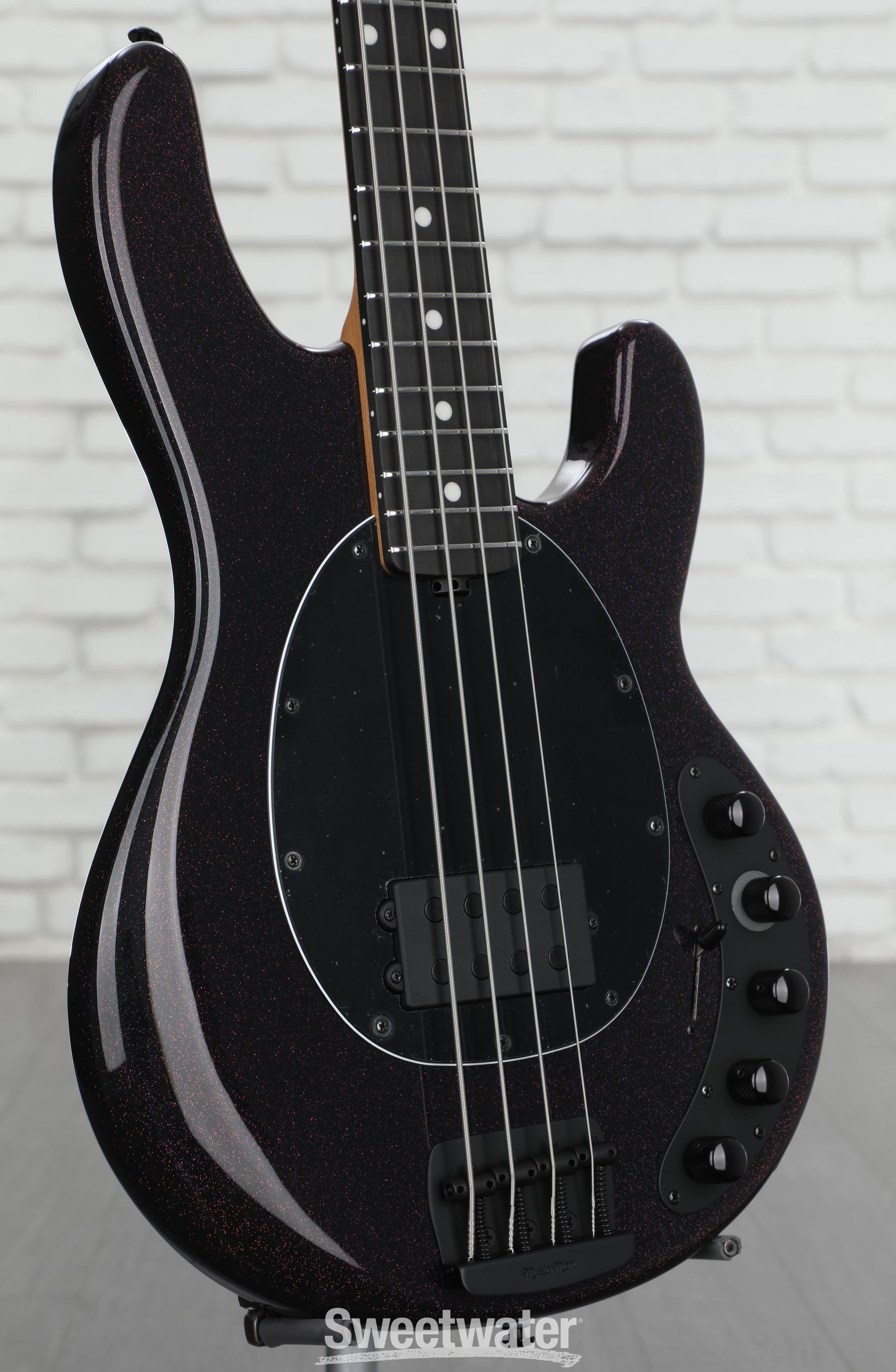 Ernie Ball Music Man DarkRay Bass Guitar - Dark Rainbow with