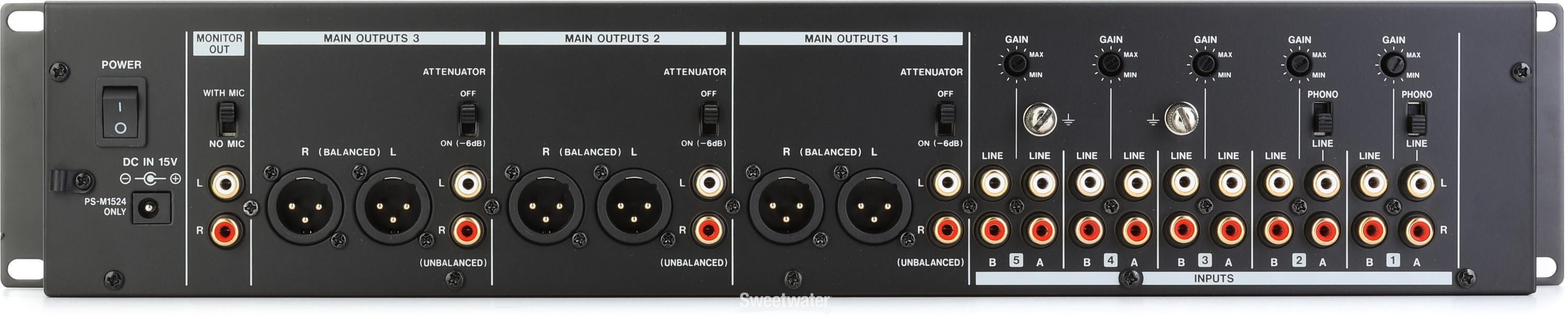 m♡ TASCAM MZ-223 5-channel Rackmount Multizone Mixer | Sweetwater