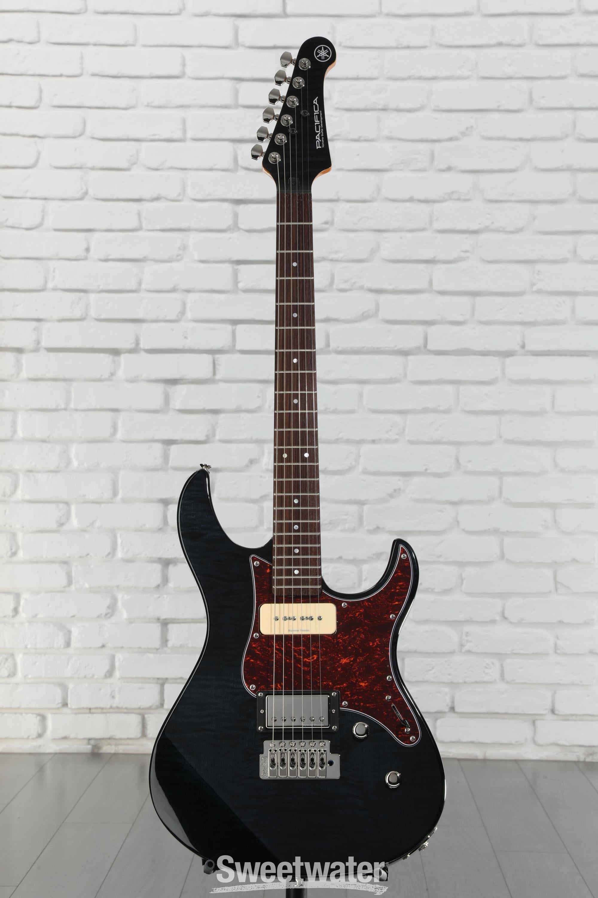 Yamaha PAC611VFM Pacifica Electric Guitar - Trans Black