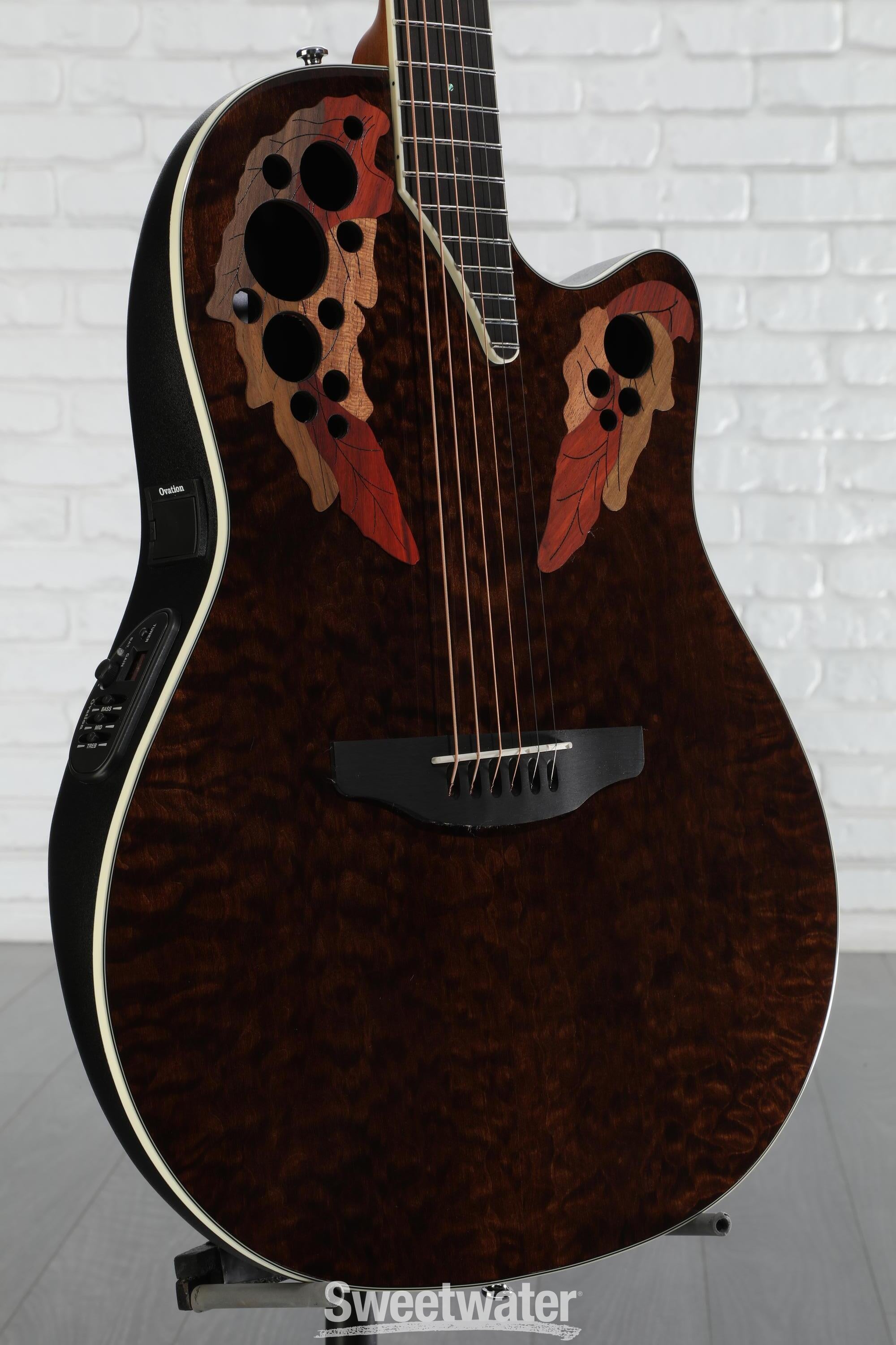 ギター OVATION CE48P TIGER EYE Celebrity Ovation Celebrity Elite CE48P-TGE Super Shallow Acoustic