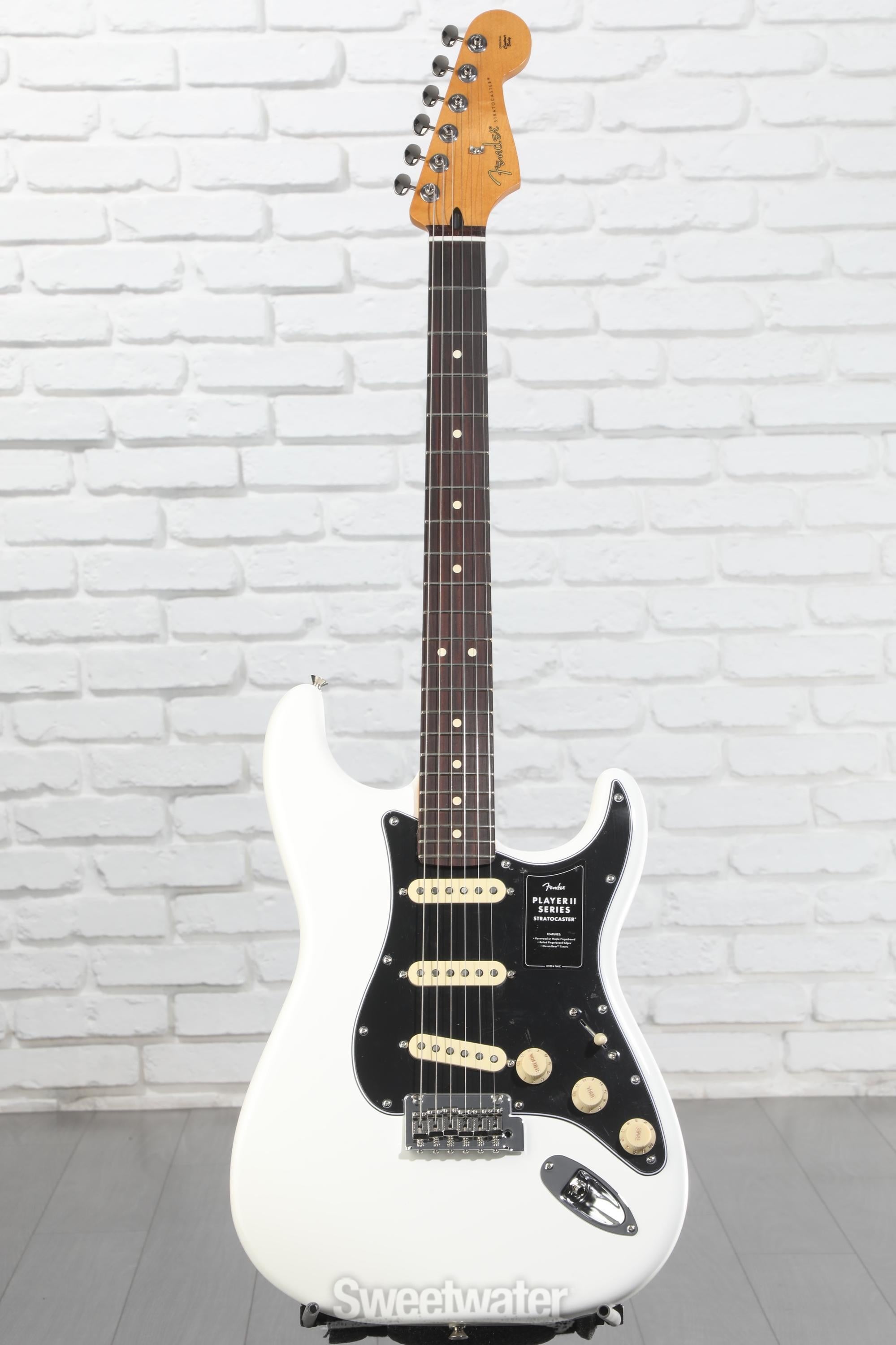 Fender Player II Stratocaster Electric Guitar - Polar White with