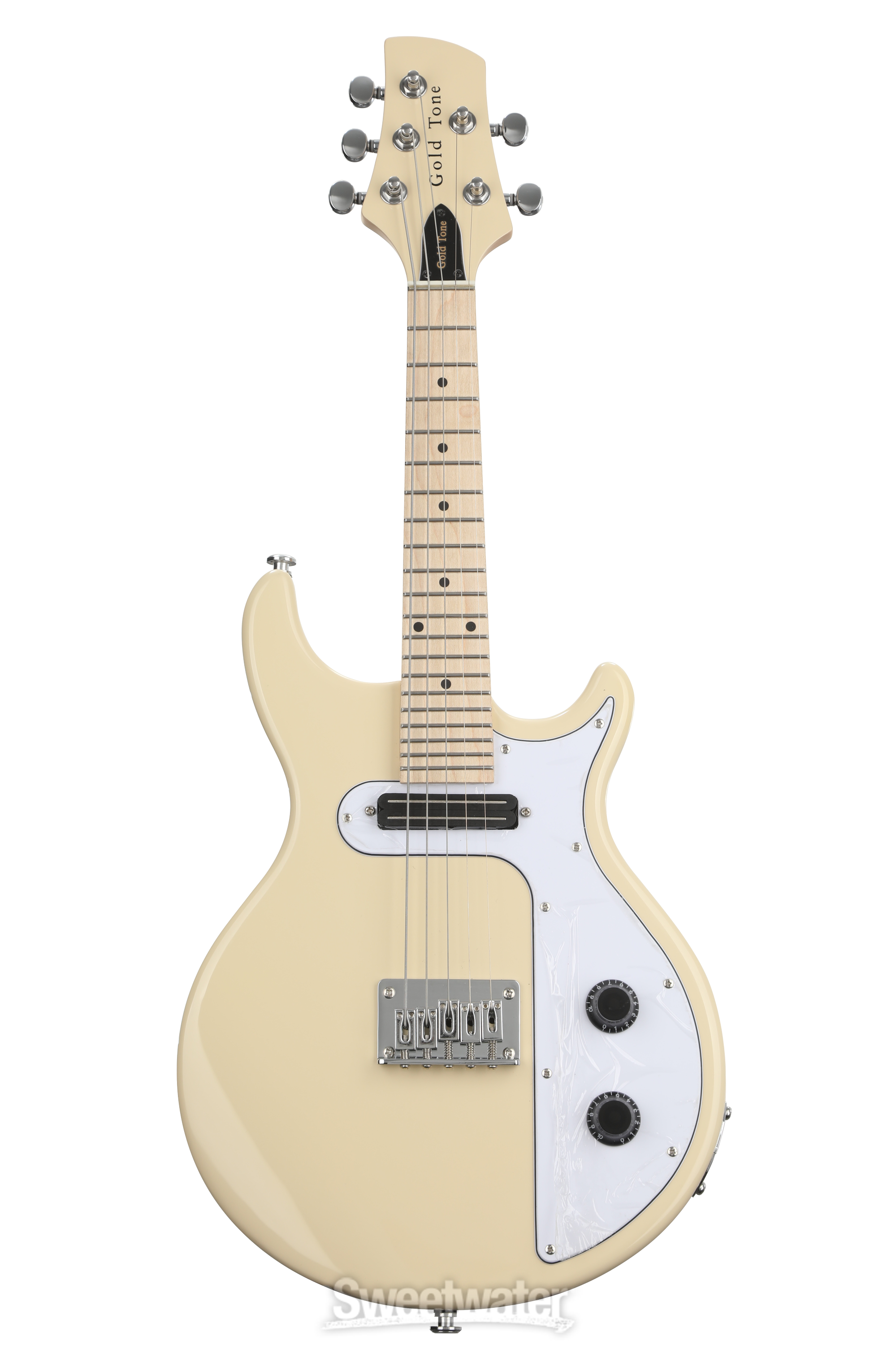 Gold Tone GME-5 5-string Solidbody Mandolin - Cream | Sweetwater