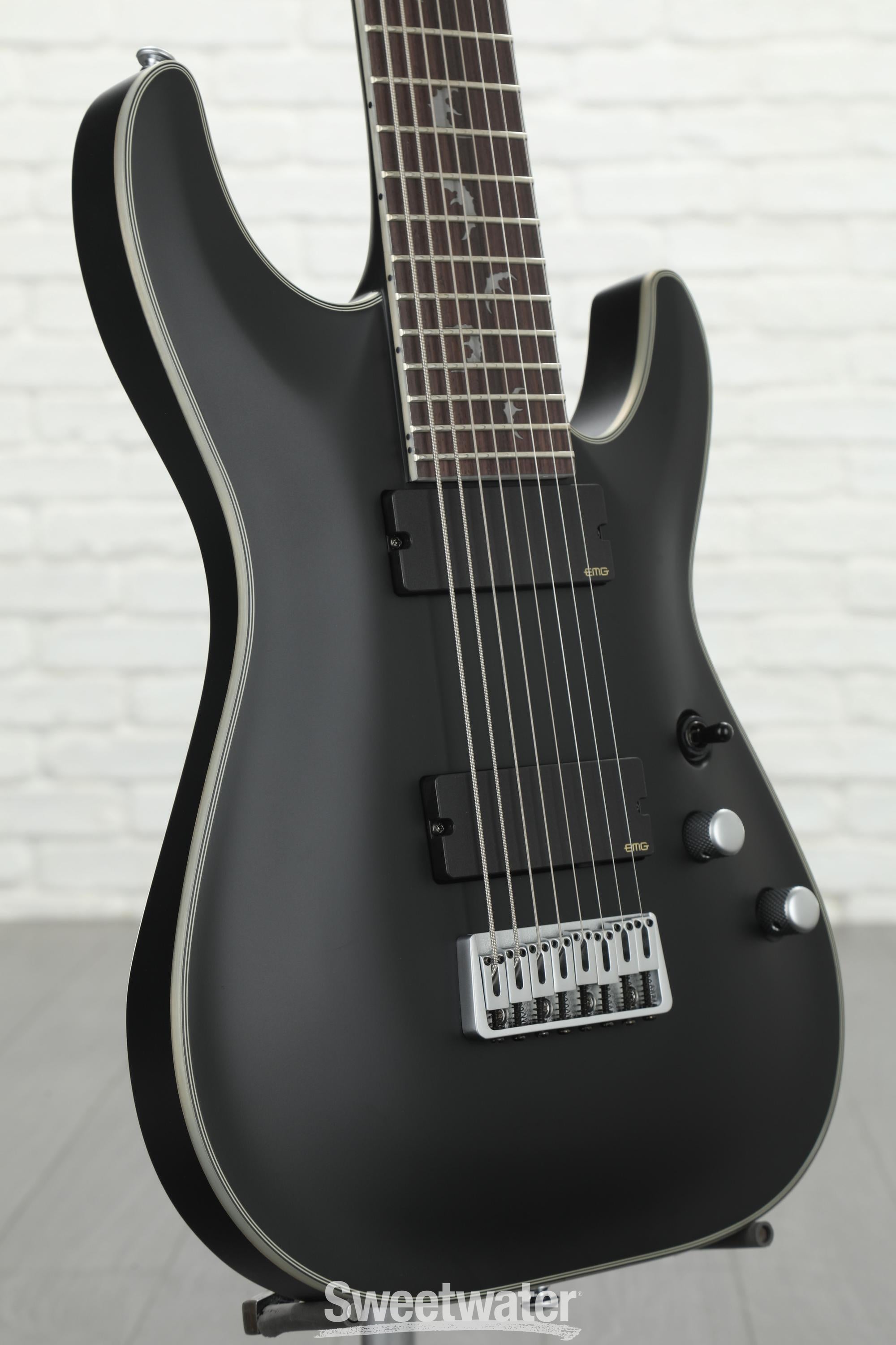 Schecter Damien Platinum 8 - Satin Black | Sweetwater