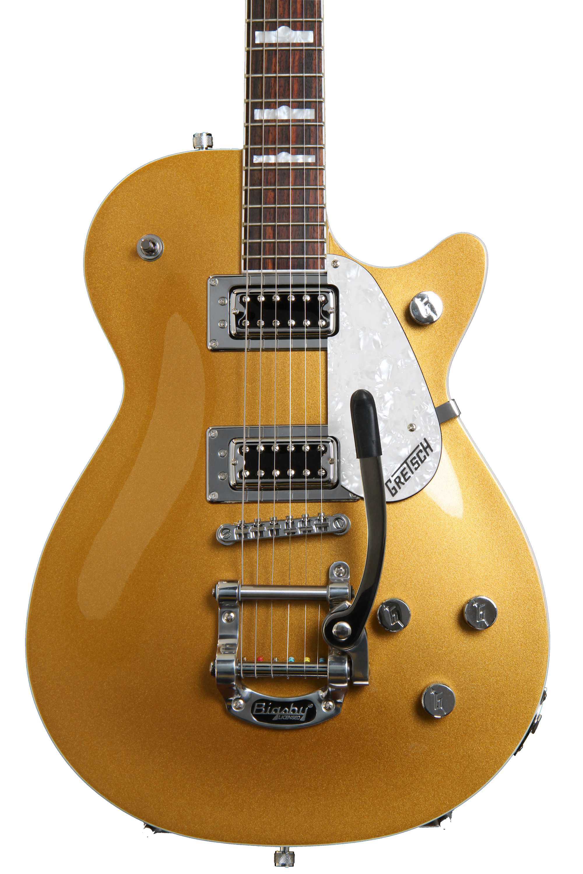 超美品⭐︎Gretsch G5435T Pro Jet Bigsby Gretsch G5438T Pro Jet with Bigsby - Gold | Sweetwater