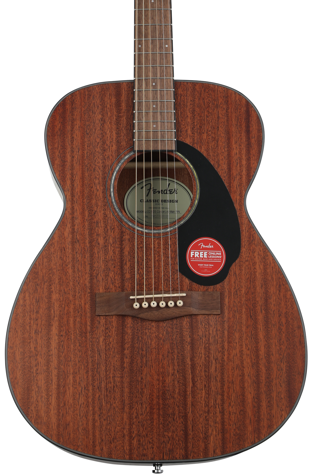Fender CC-60S Concert Acoustic Guitar - Natural | Sweetwater