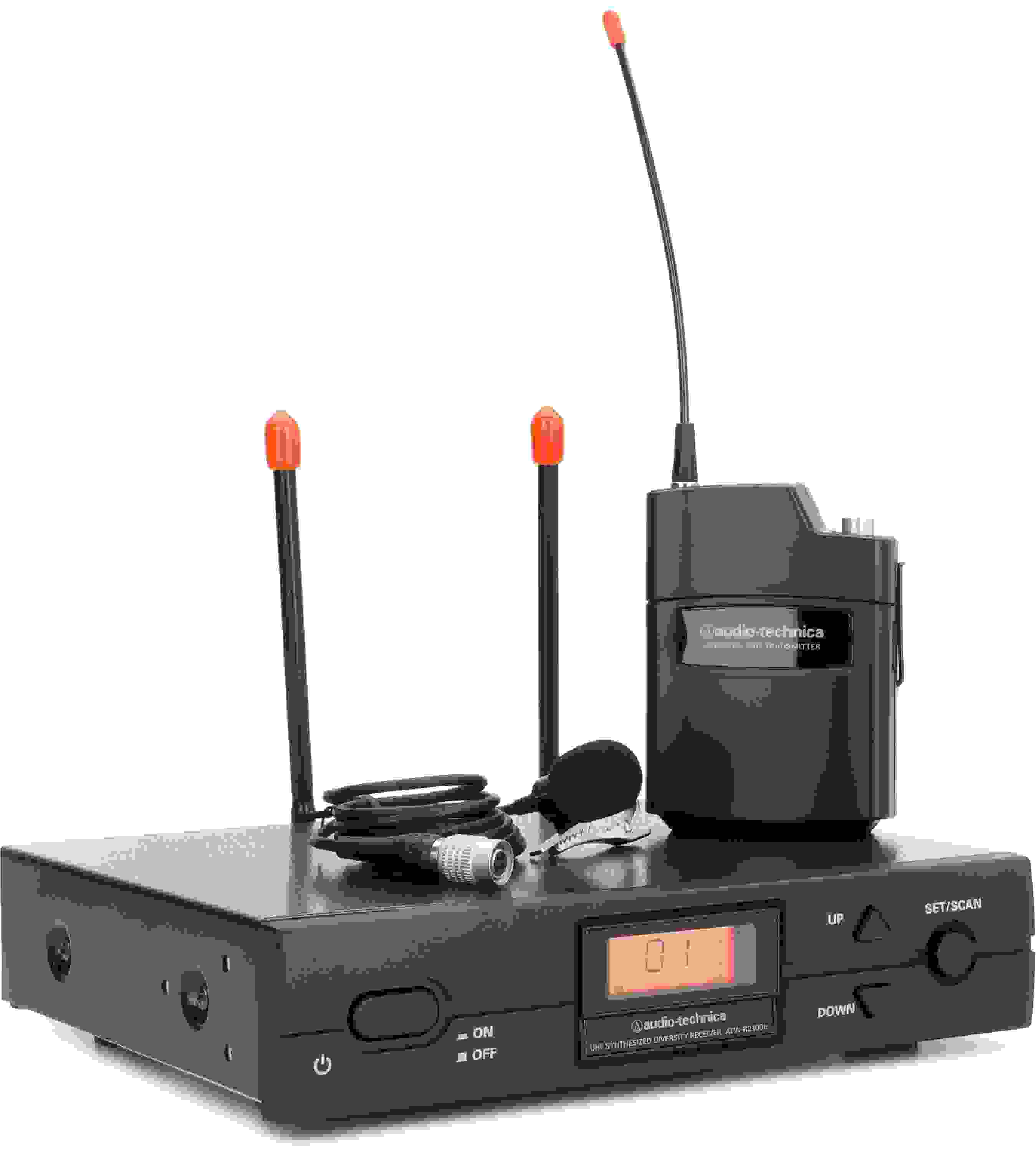 Audio-Technica ATW-2129C 2000 Series Wireless Lavalier Microphone System - I Band